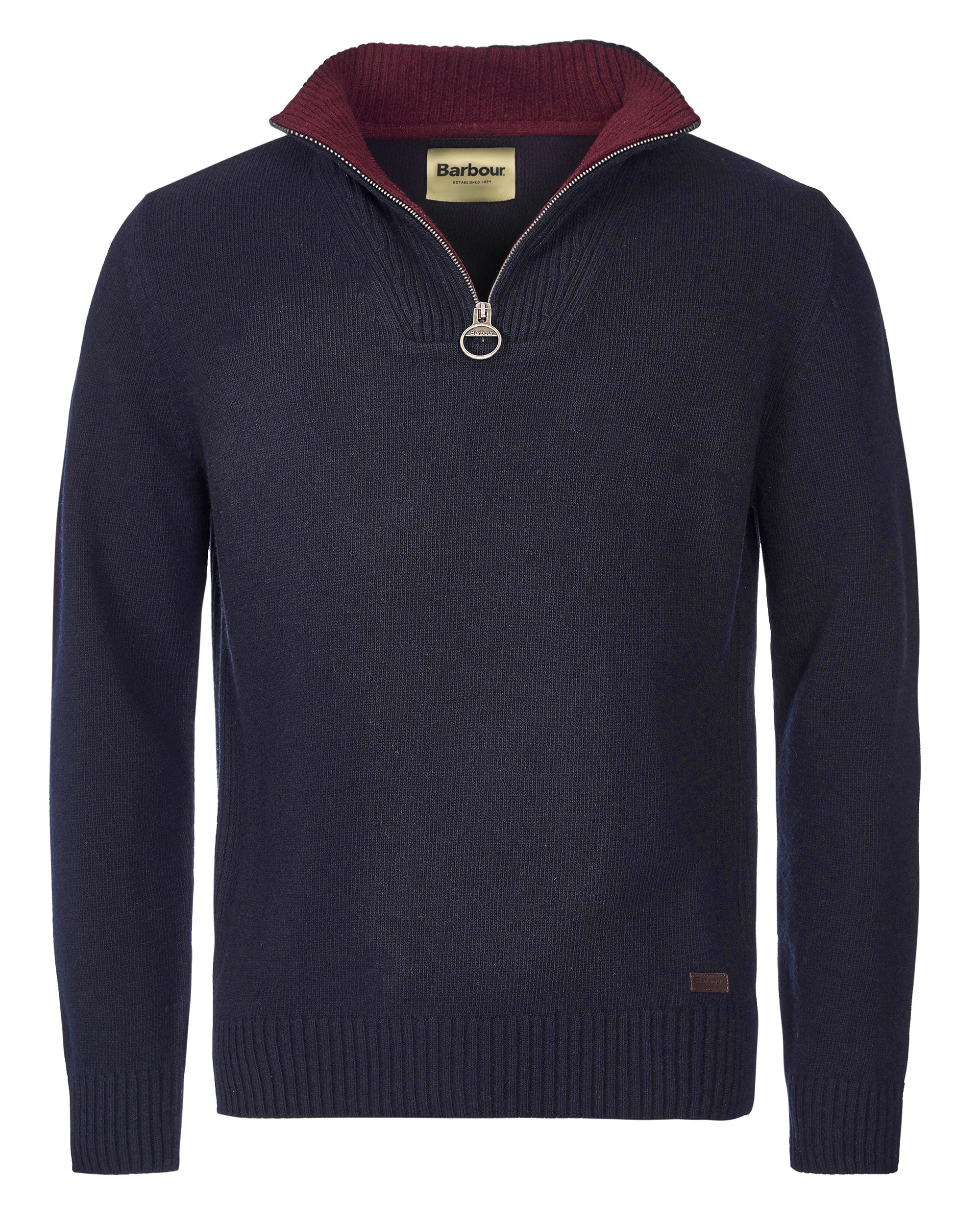 Nelson Essential Half Zip Knitted Jumper - Navy