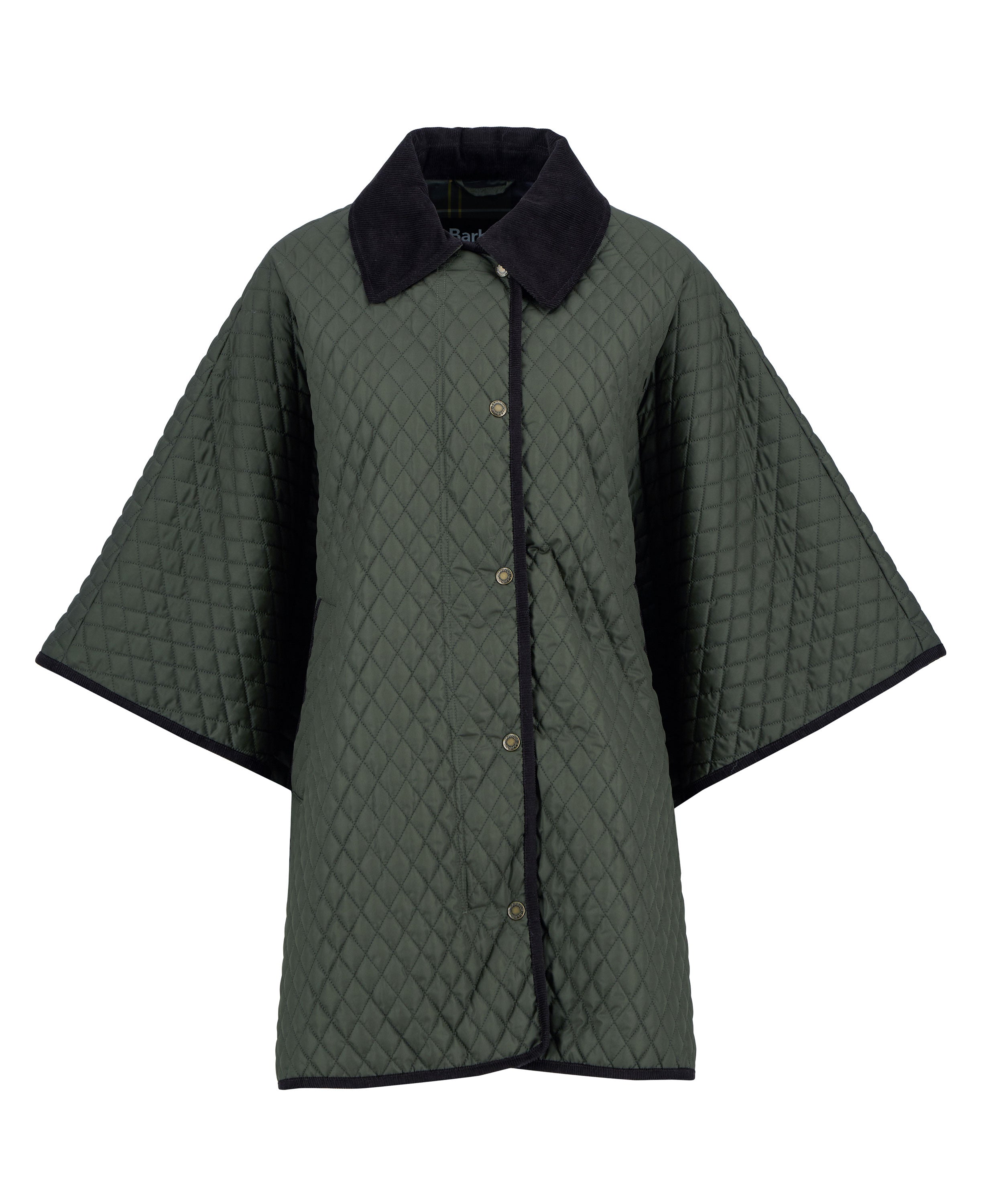 Oakham Quilted Cape - Olive