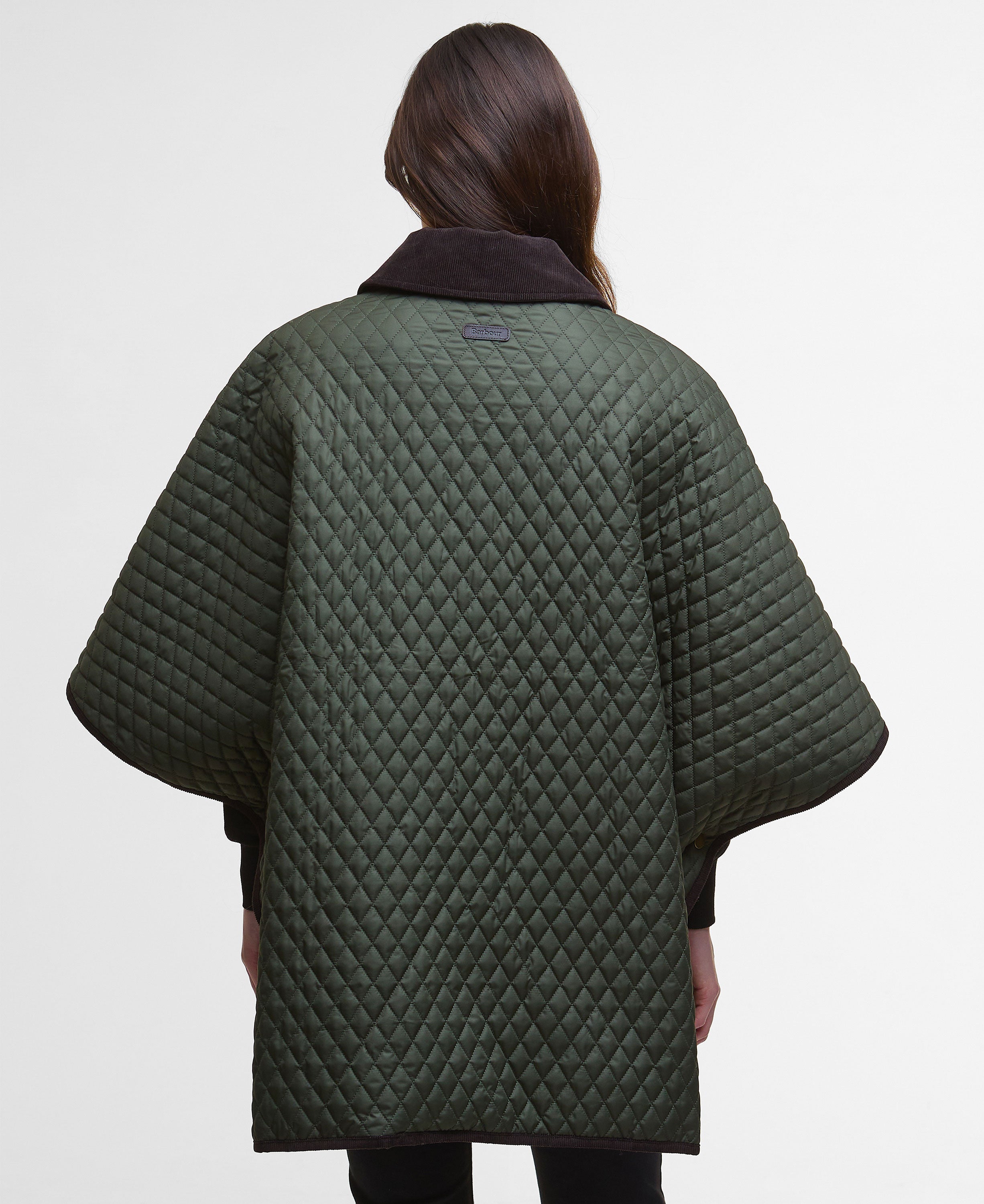 Oakham Quilted Cape - Olive
