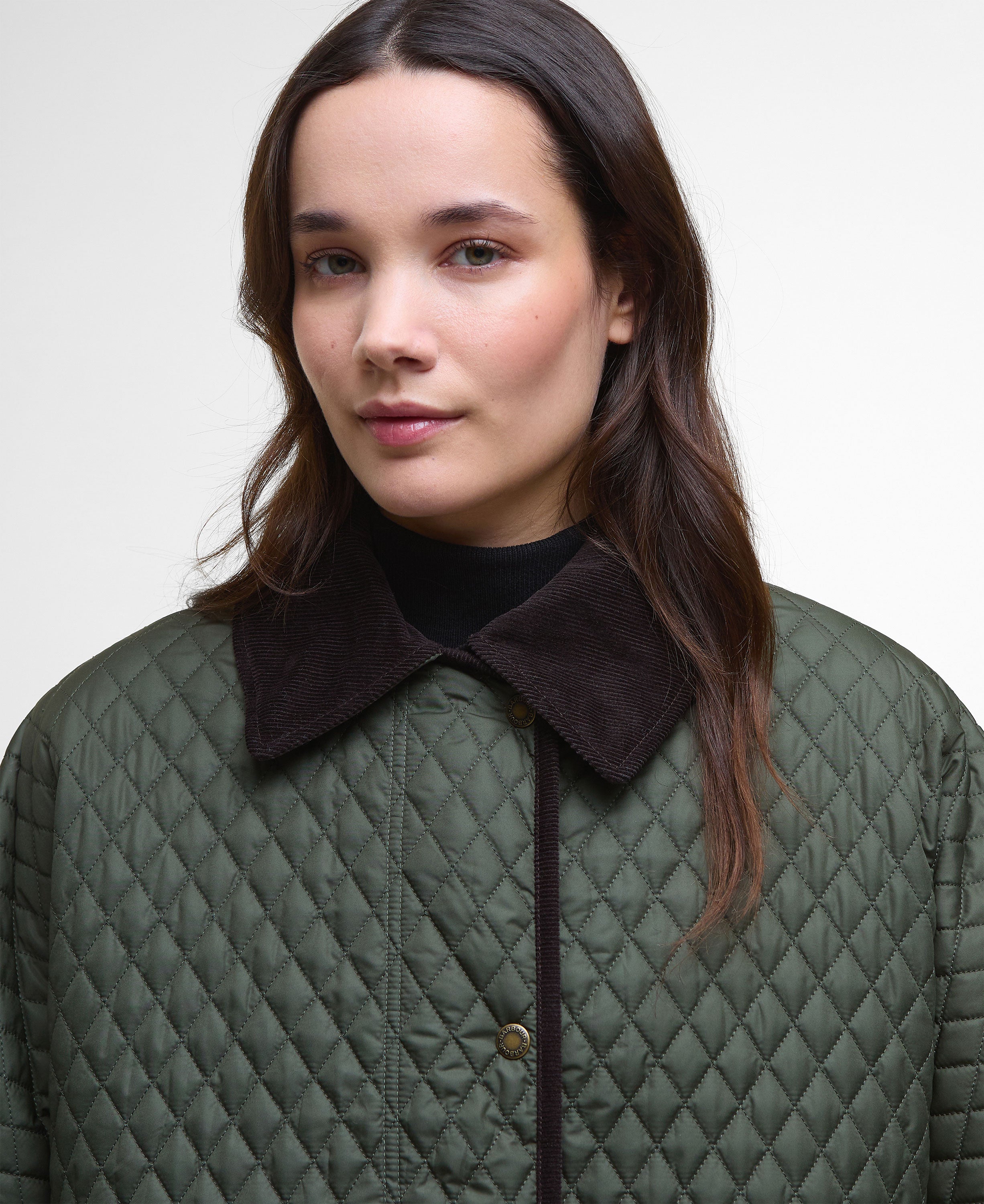 Oakham Quilted Cape - Olive