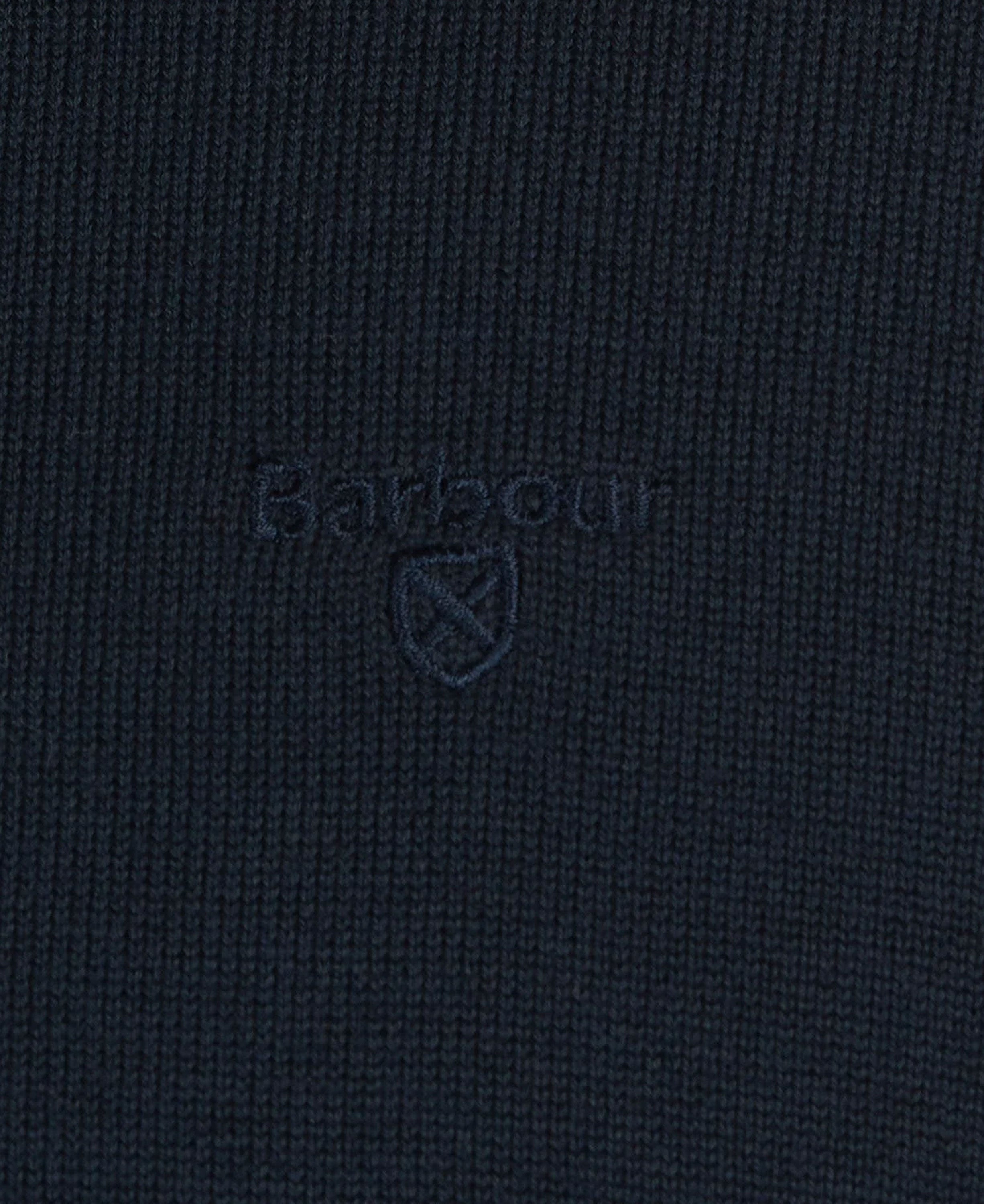 Pima Cotton Crew Neck Jumper - Navy