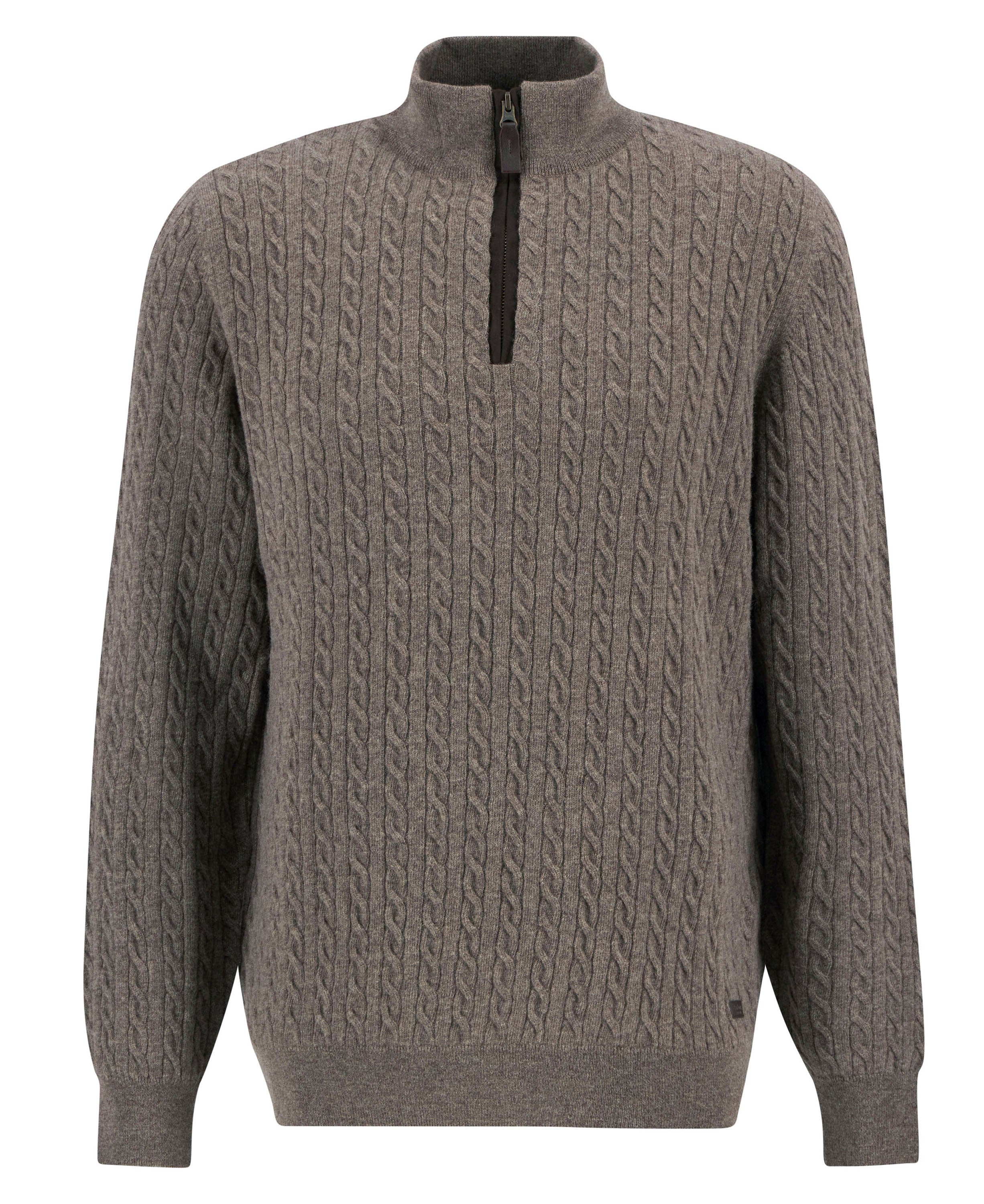 Ramsden Half Zip Knitted Jumper - Military Marl