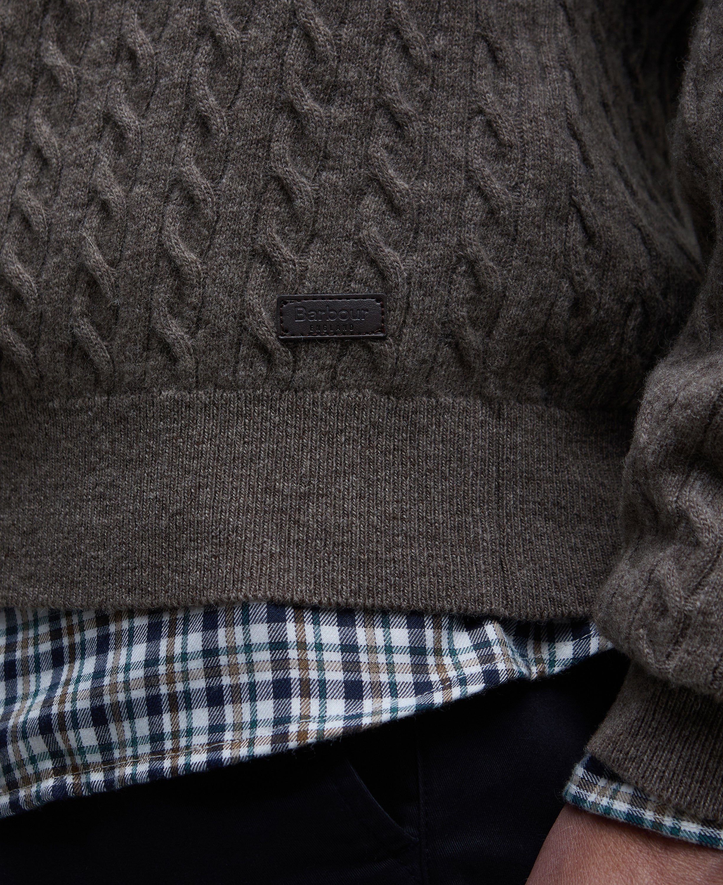 Ramsden Half Zip Knitted Jumper - Military Marl