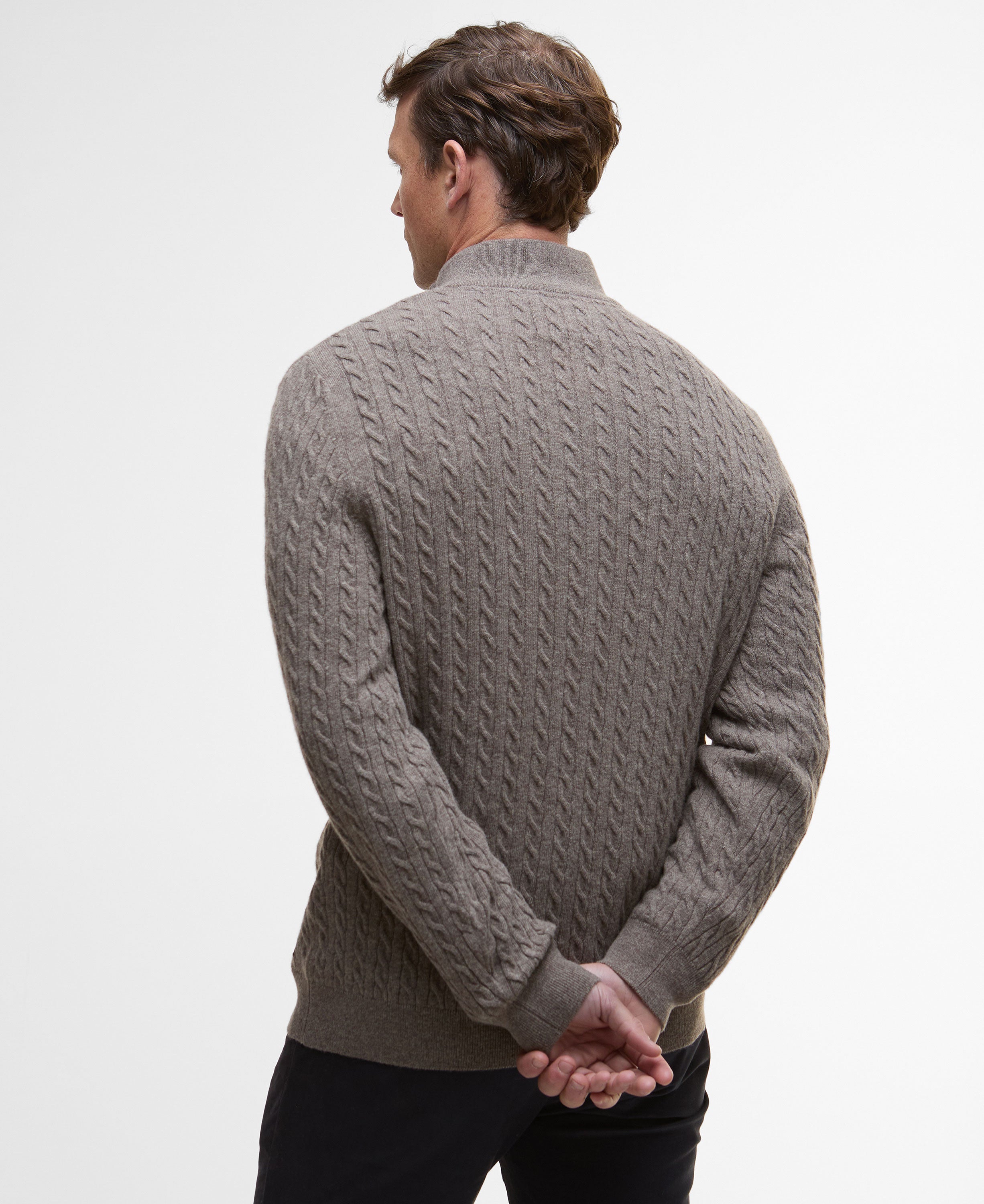 Ramsden Half Zip Knitted Jumper - Military Marl