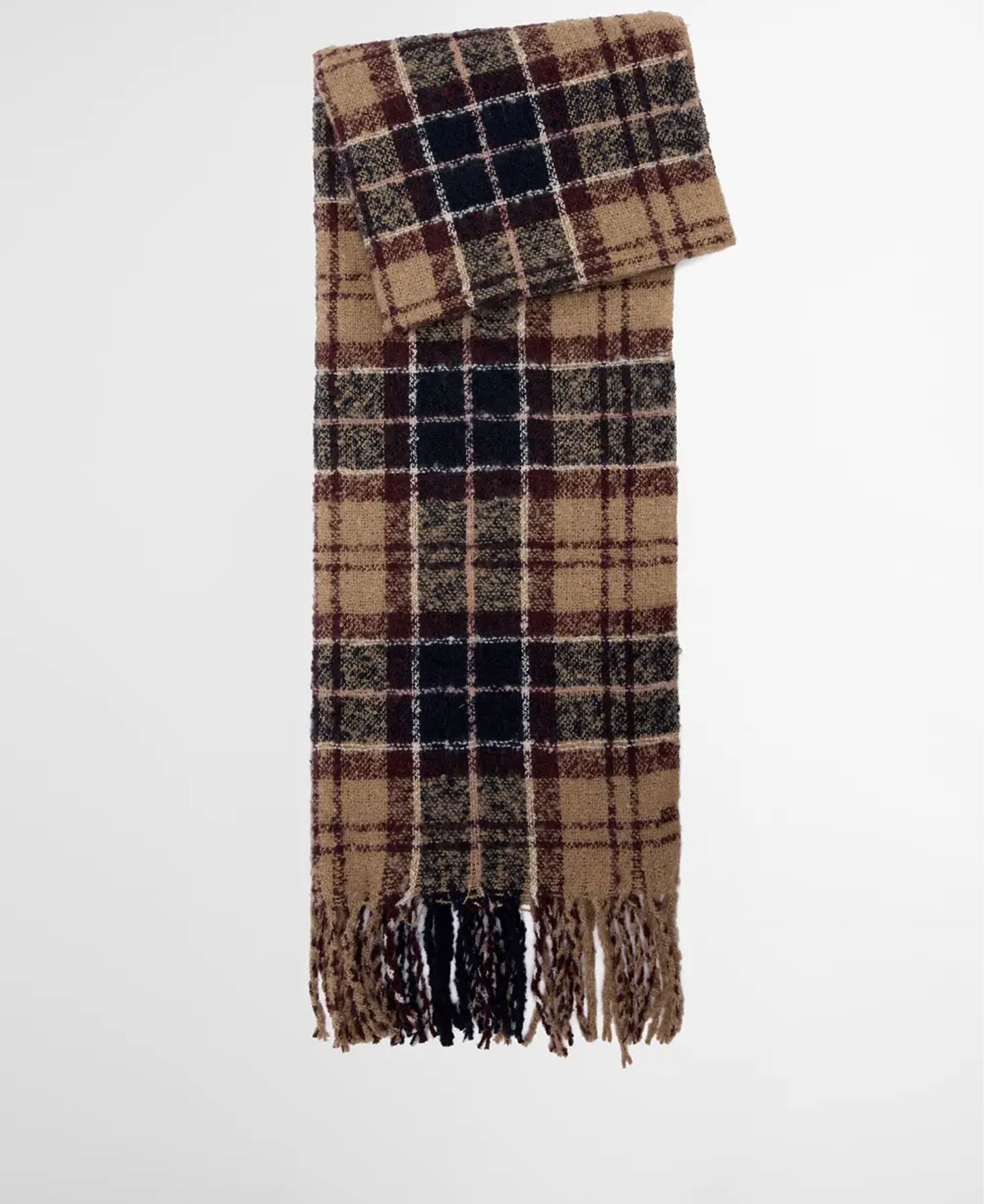 Saltburn Beanie & Tartan Scarf Gift Set - Gardenia Tartan