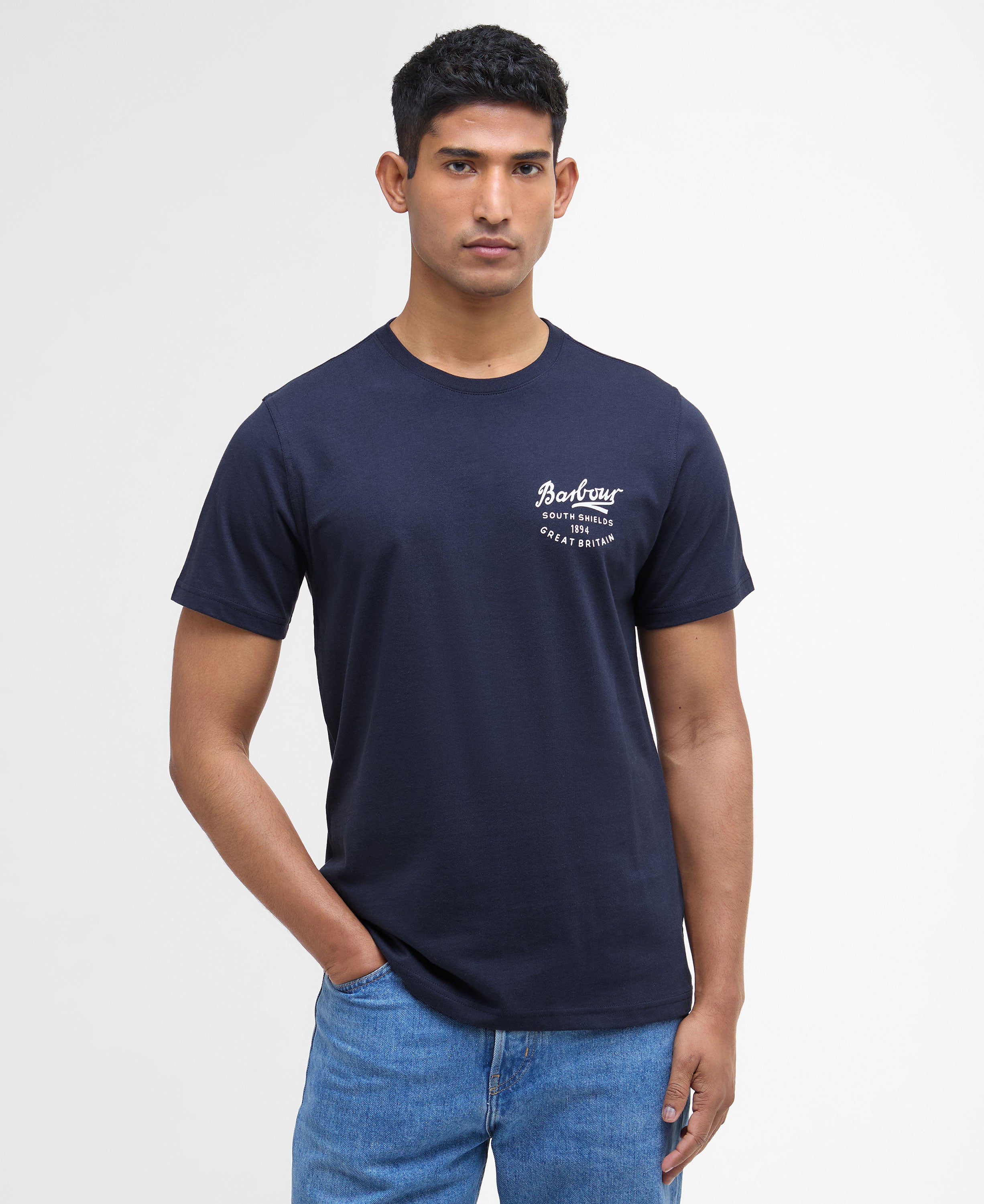 Script Graphic T-Shirt - Navy