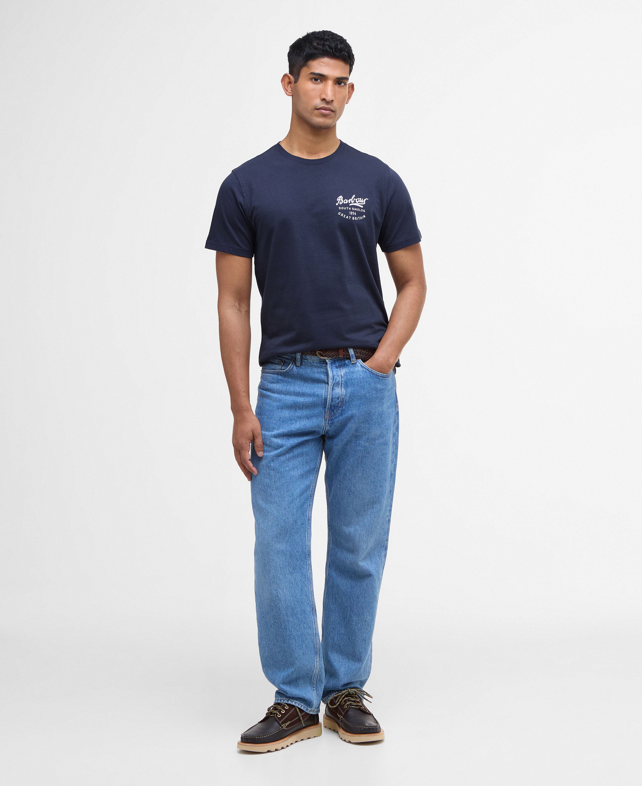 Script Graphic T-Shirt - Navy