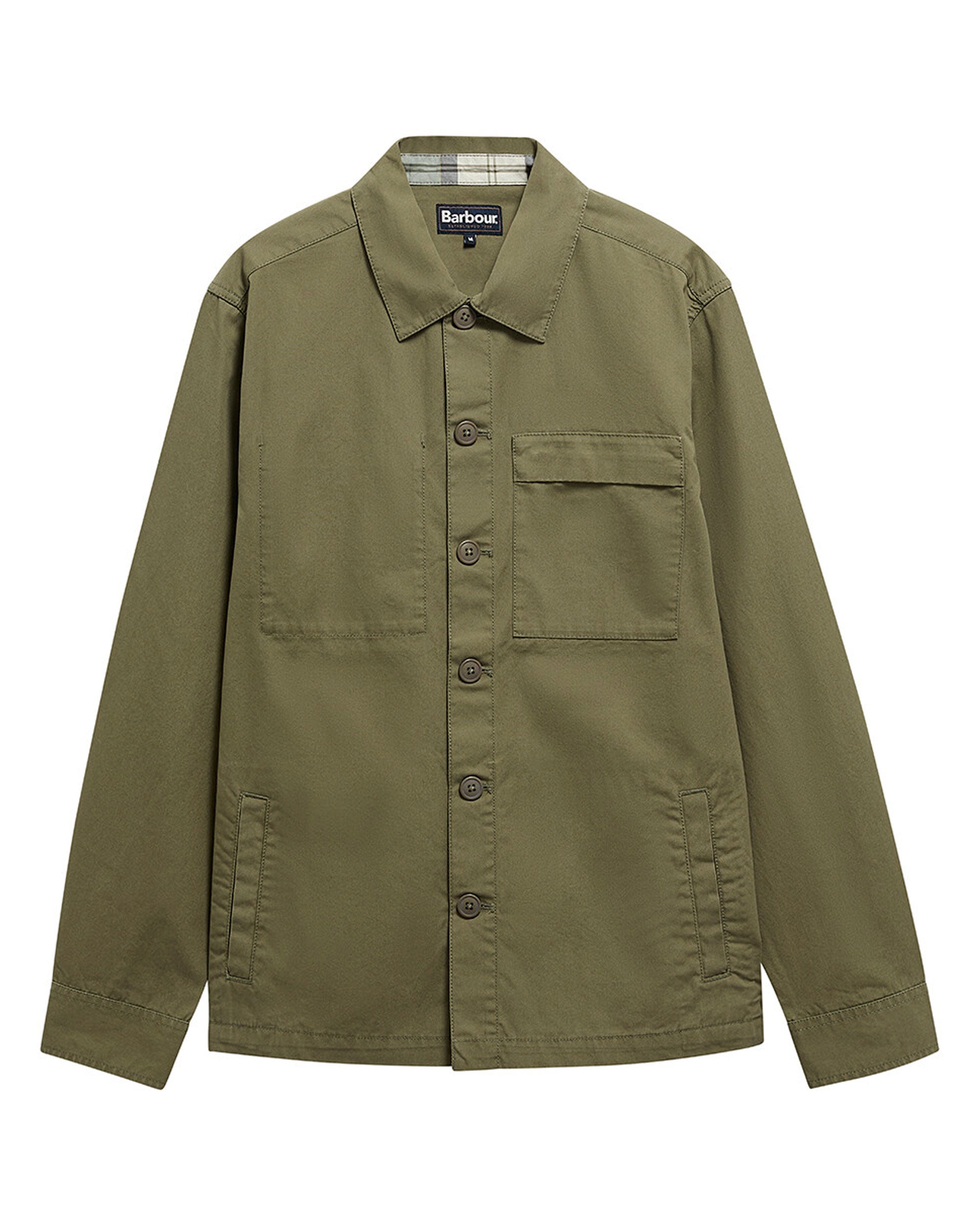 Sherburn Cotton Overshirt - Dusty Olive