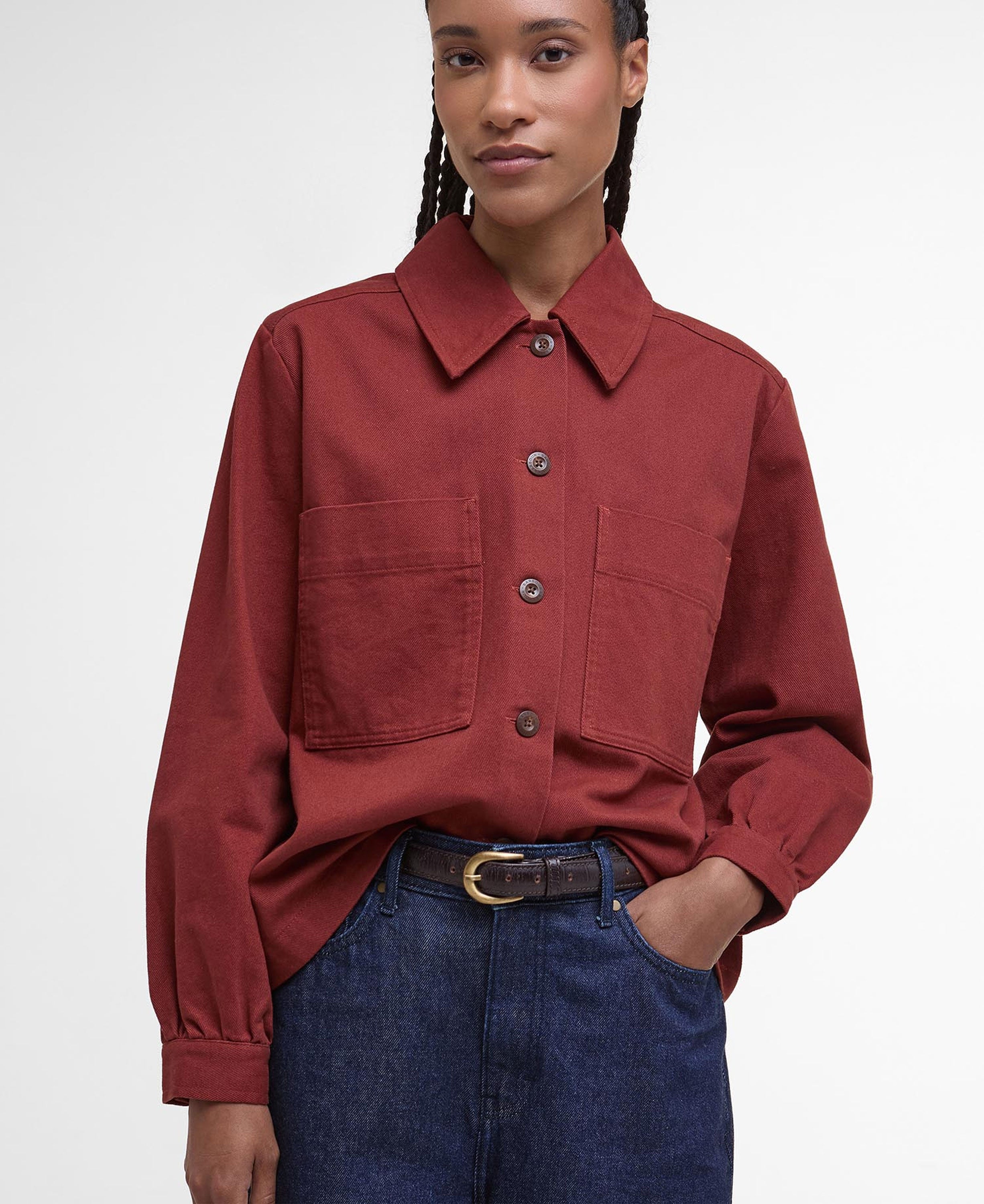 Willow Overshirt - Burnt Henna