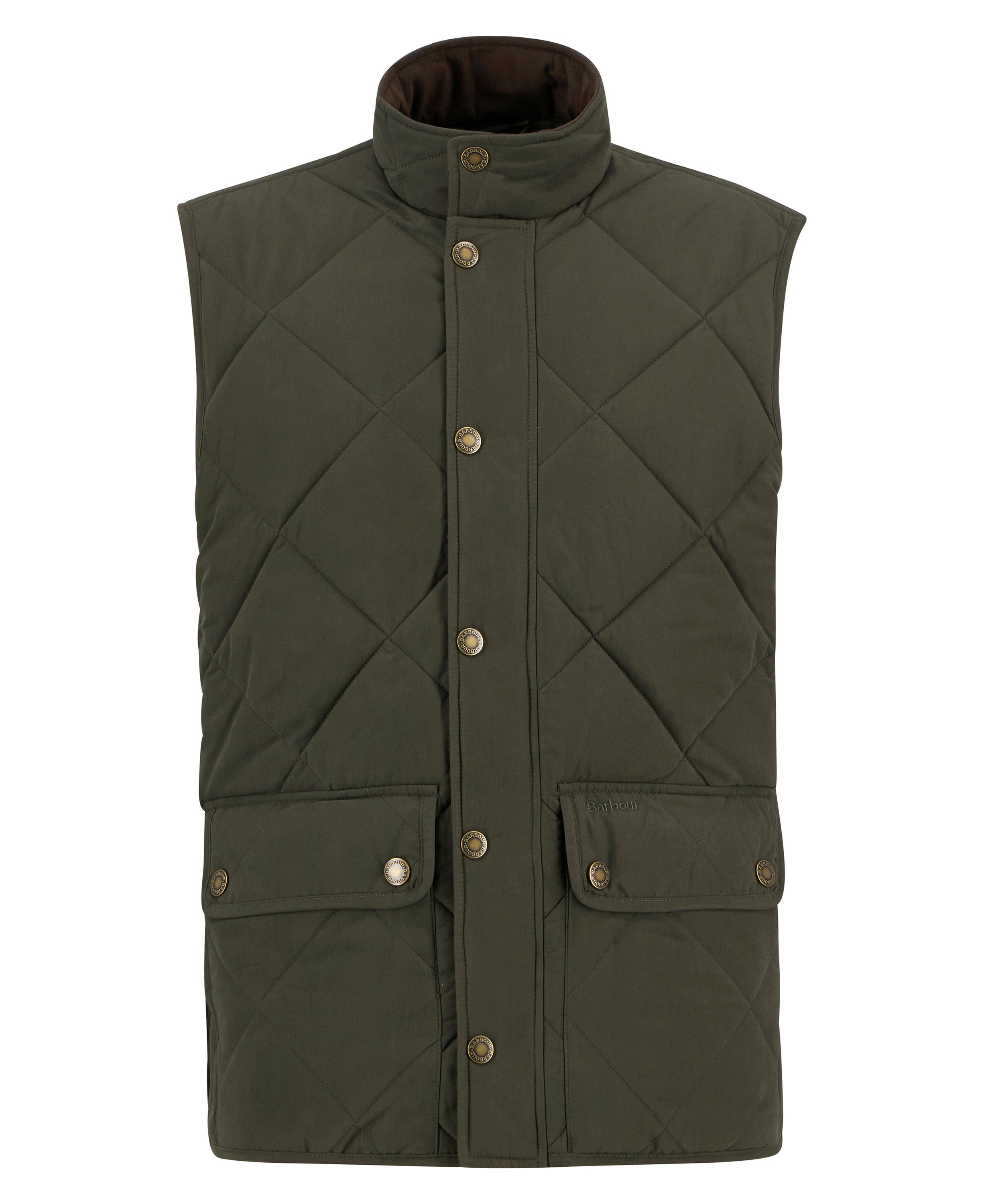 Winter Lowerdale Quilted Gilet - Dark Olive