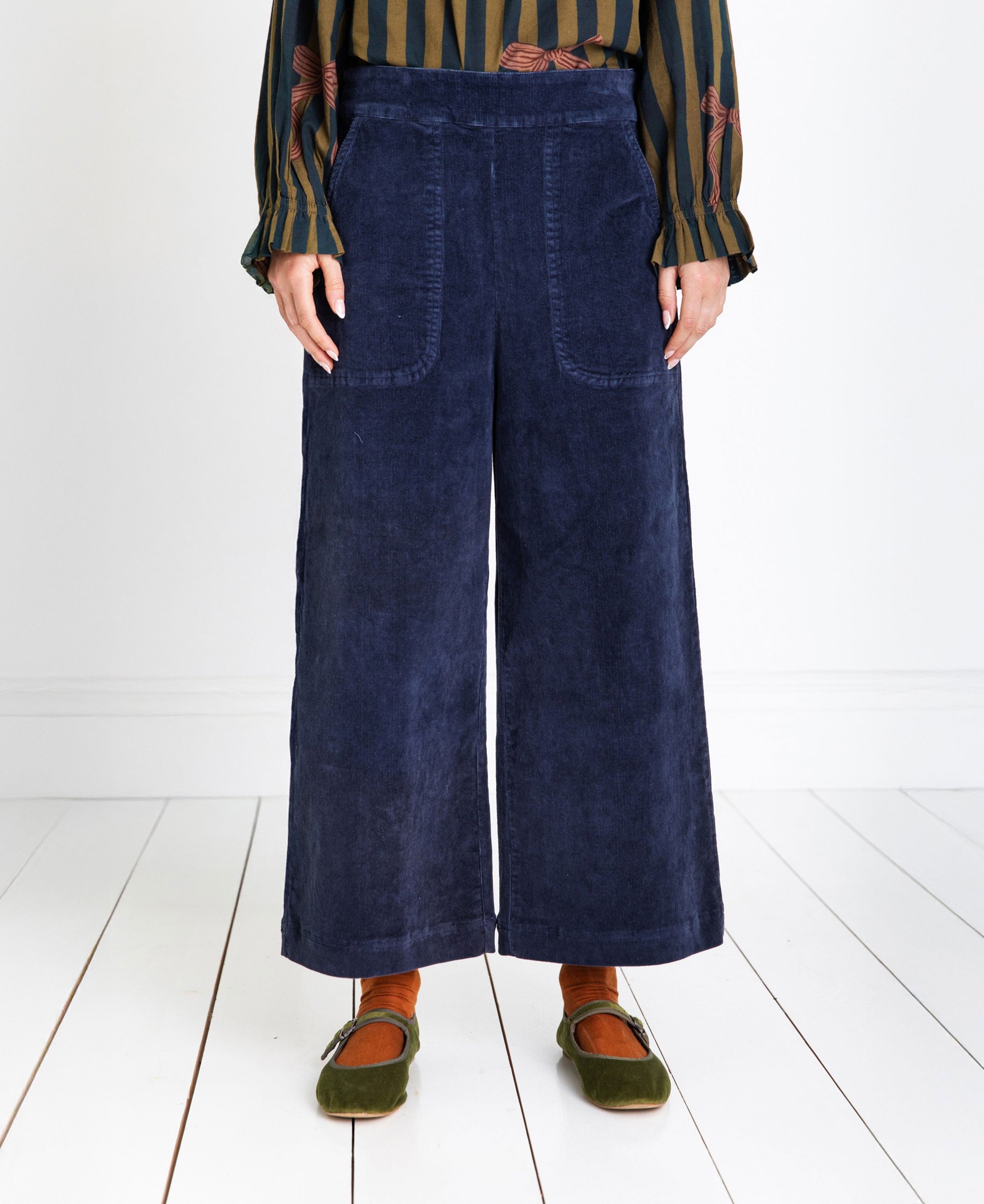 Bijou Wide Leg Trouser - Midnight Navy