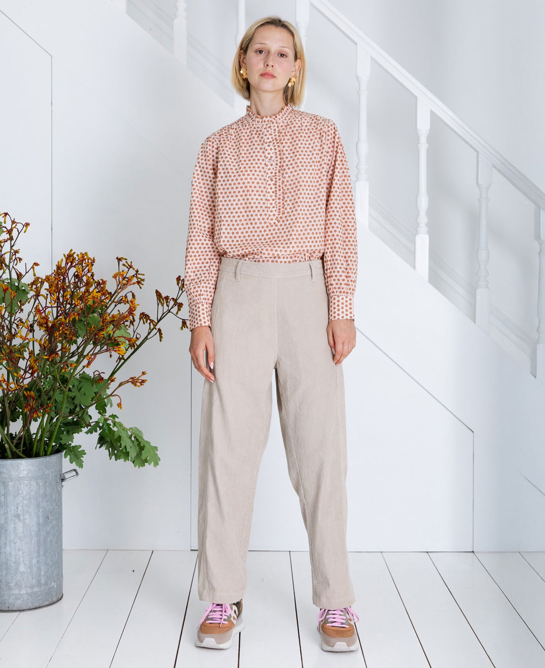 Nova Cord Trouser - Ecru