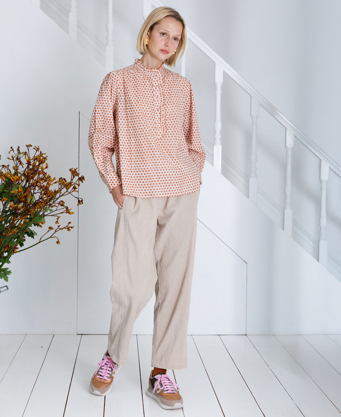 Nova Cord Trouser - Ecru