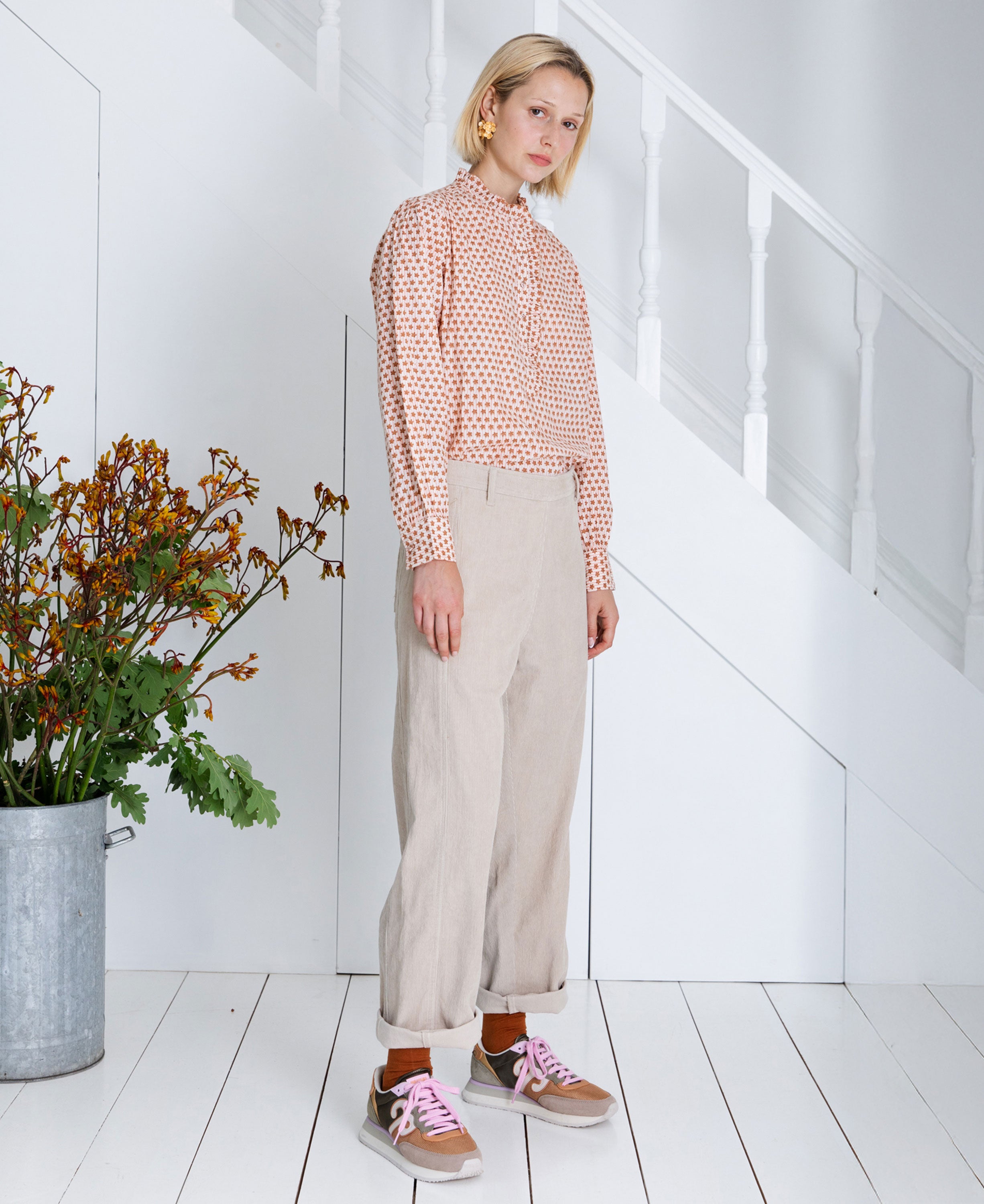 Nova Cord Trouser - Ecru