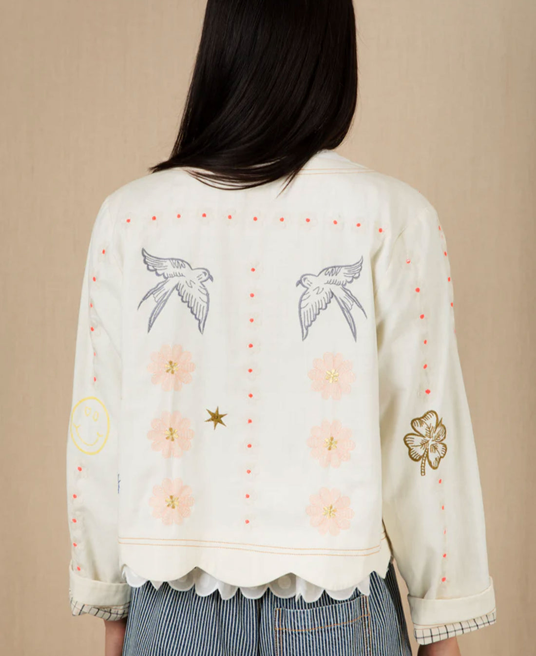 Rosie Jacket - Ecru Multi