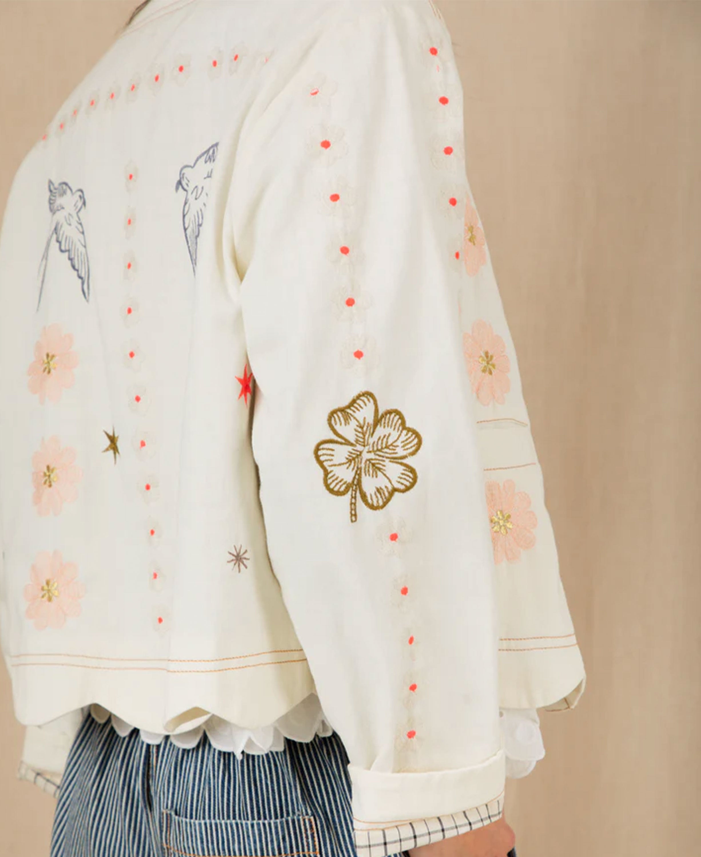 Rosie Jacket - Ecru Multi