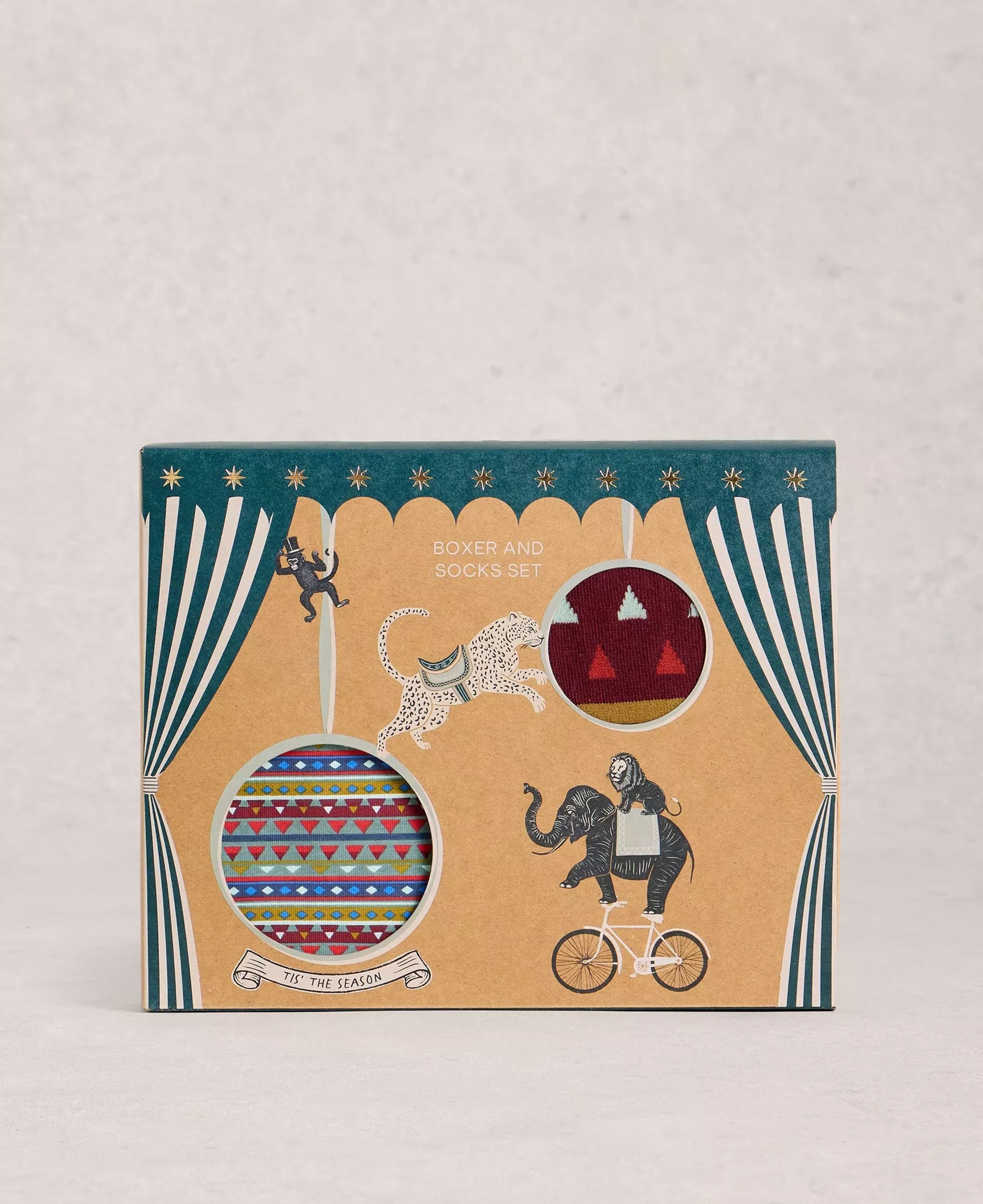 Boxers & Sock Gift Set - Dark Green