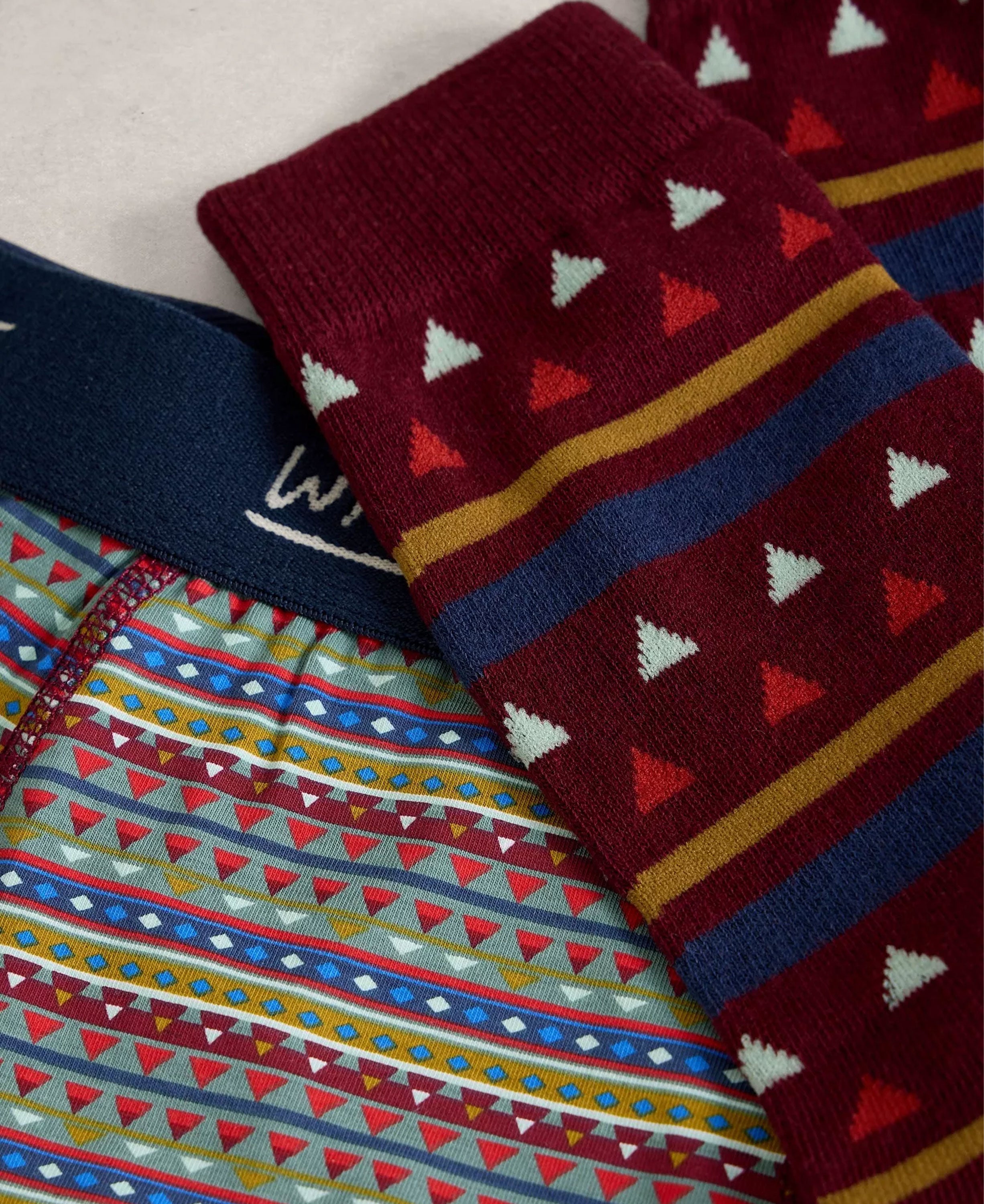 Boxers & Sock Gift Set - Dark Green