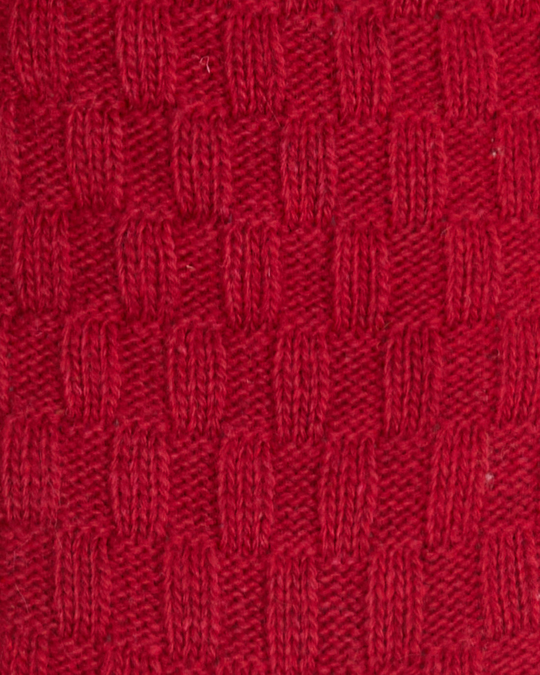 Cable Knit Lounge Socks - Red