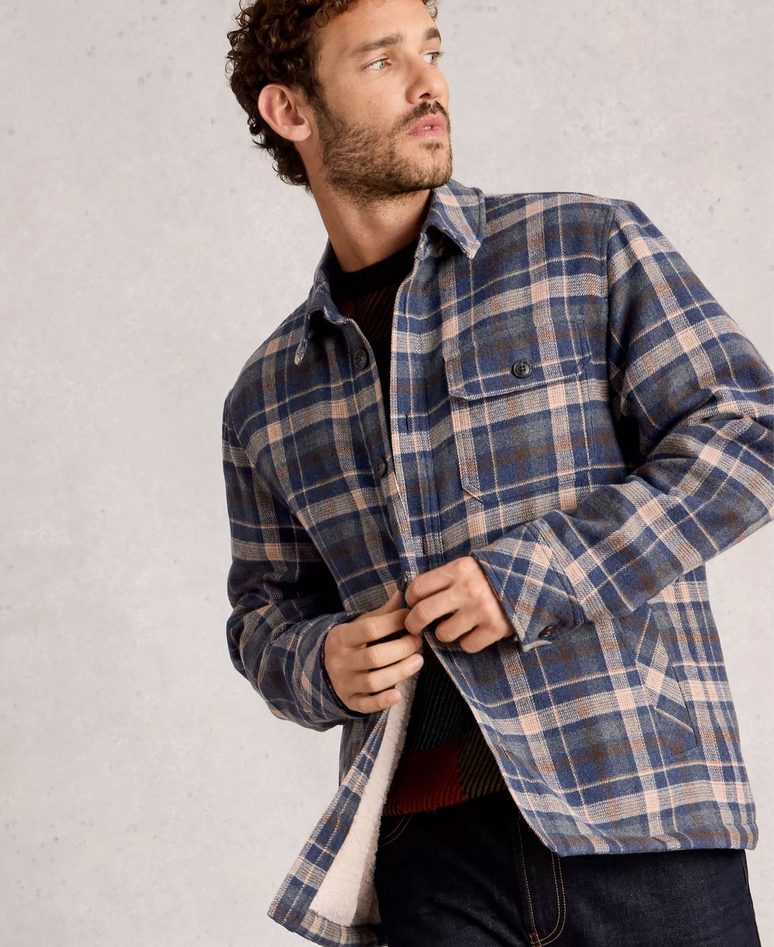 Check Borg Trucker - Blue Multi