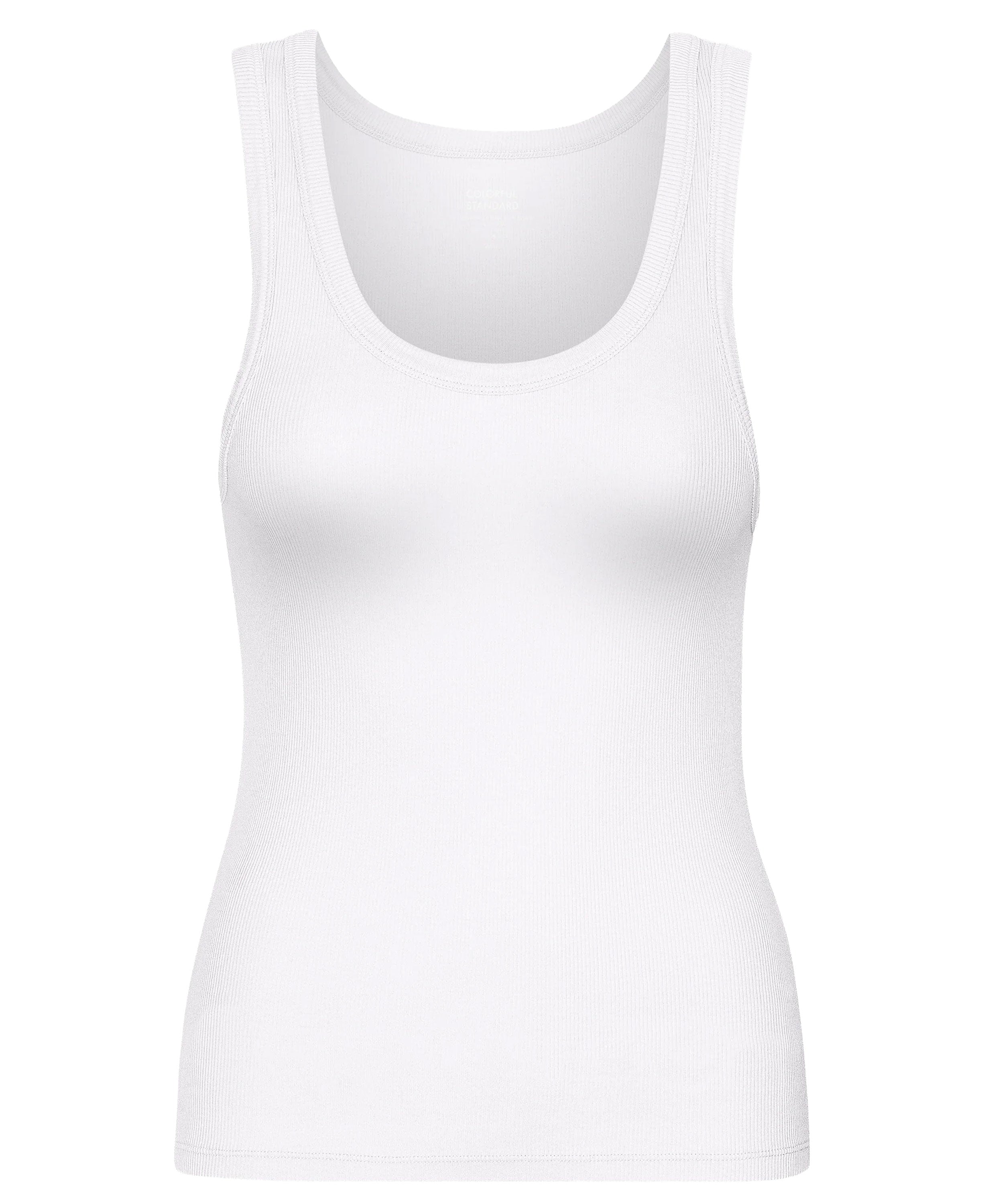 Organic Rib Tank Top - Optical White