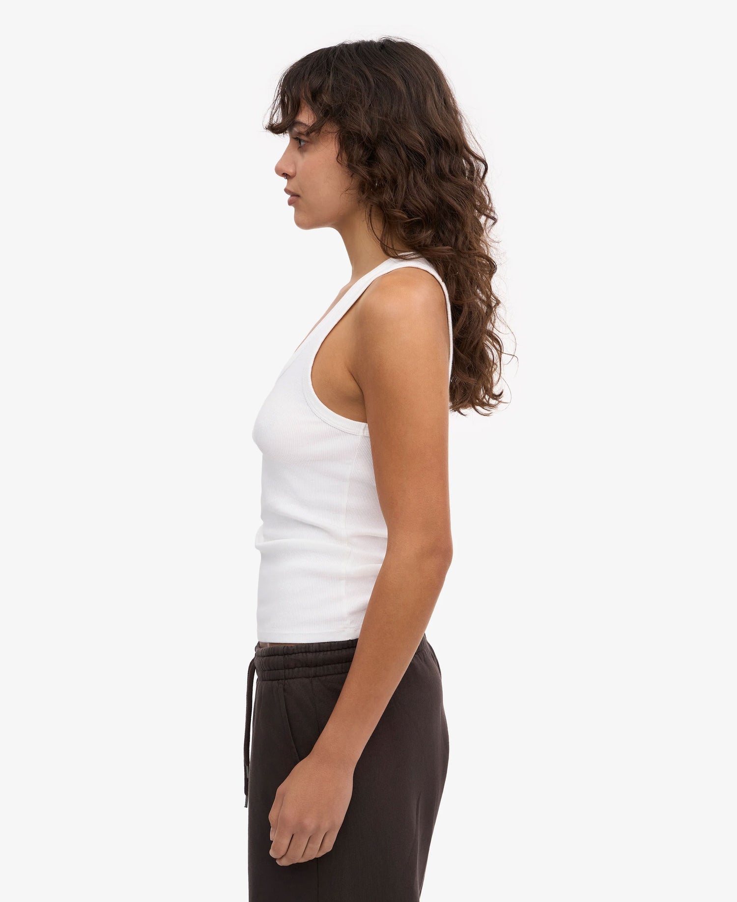 Organic Rib Tank Top - Optical White