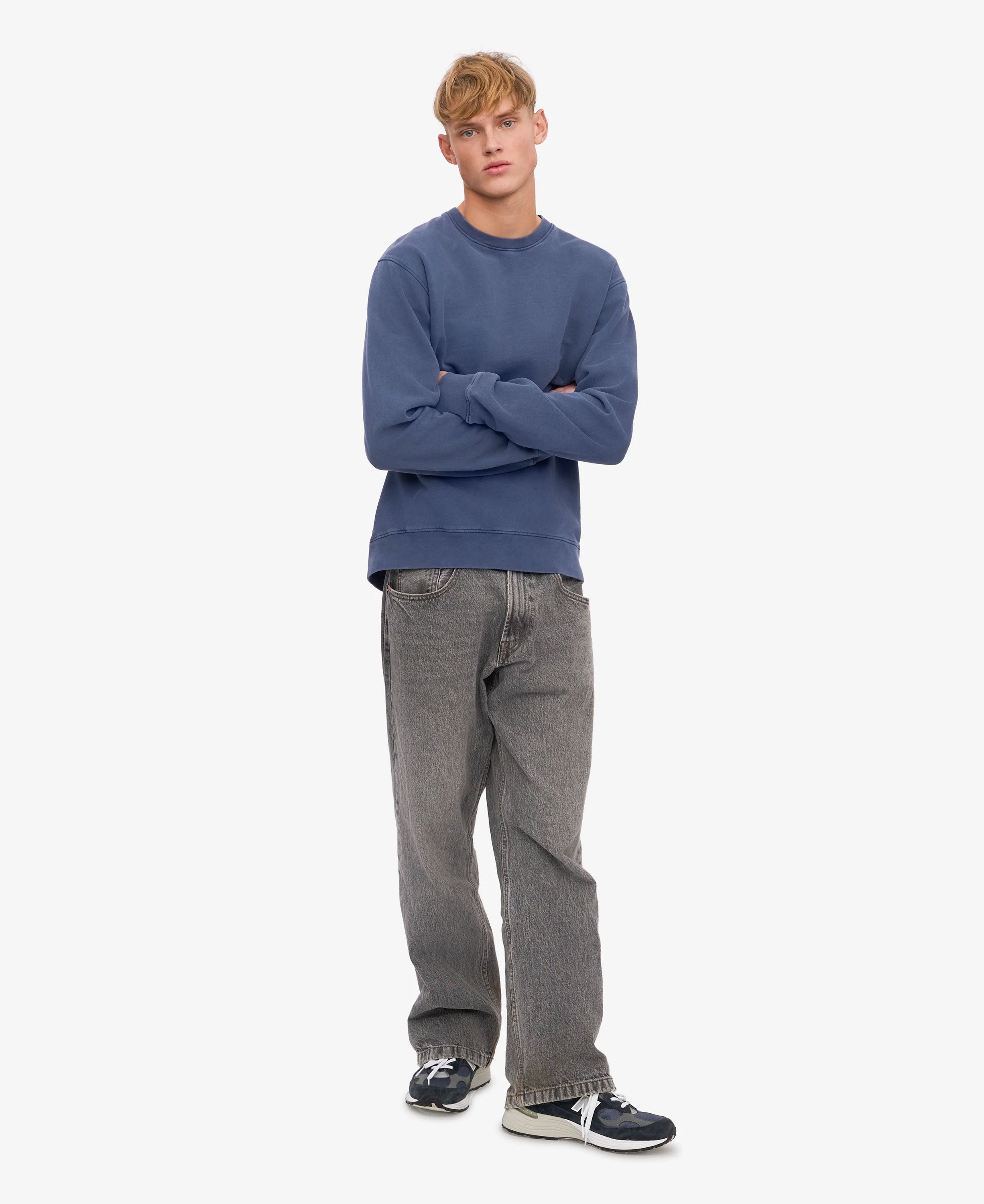 Classic Organic Crew - Neptune Blue