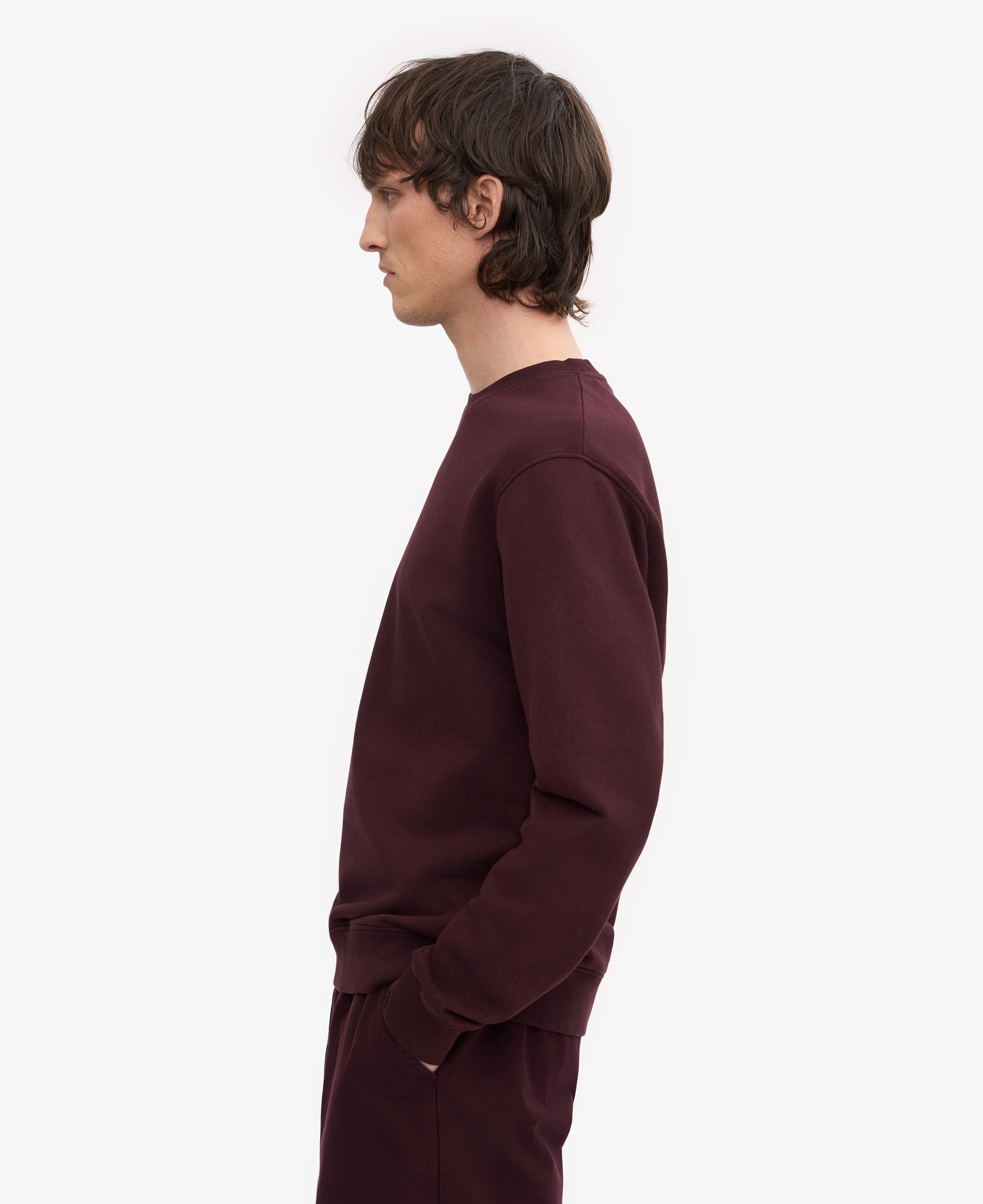 Classic Organic Crew - Oxblood Red