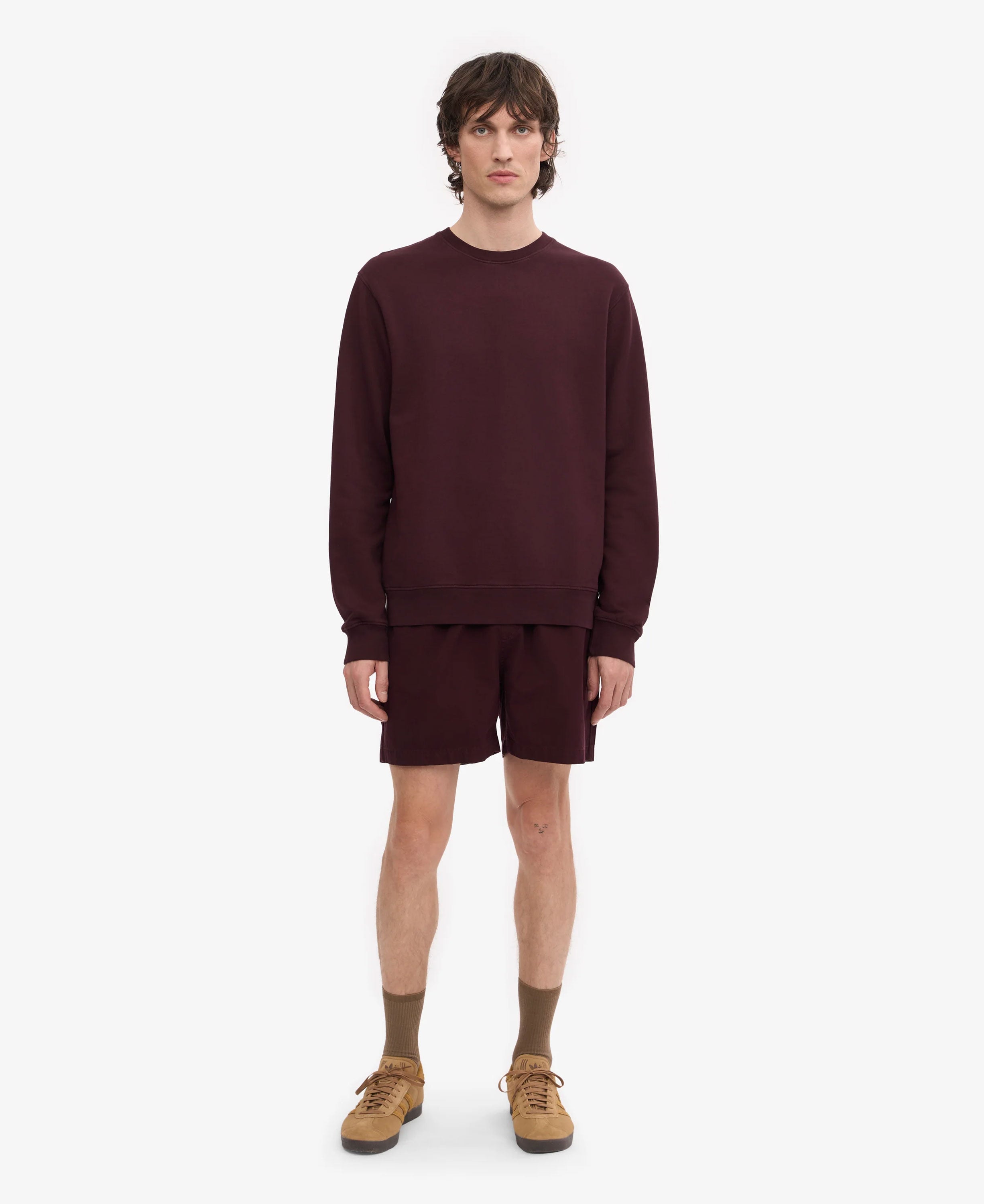Classic Organic Crew - Oxblood Red