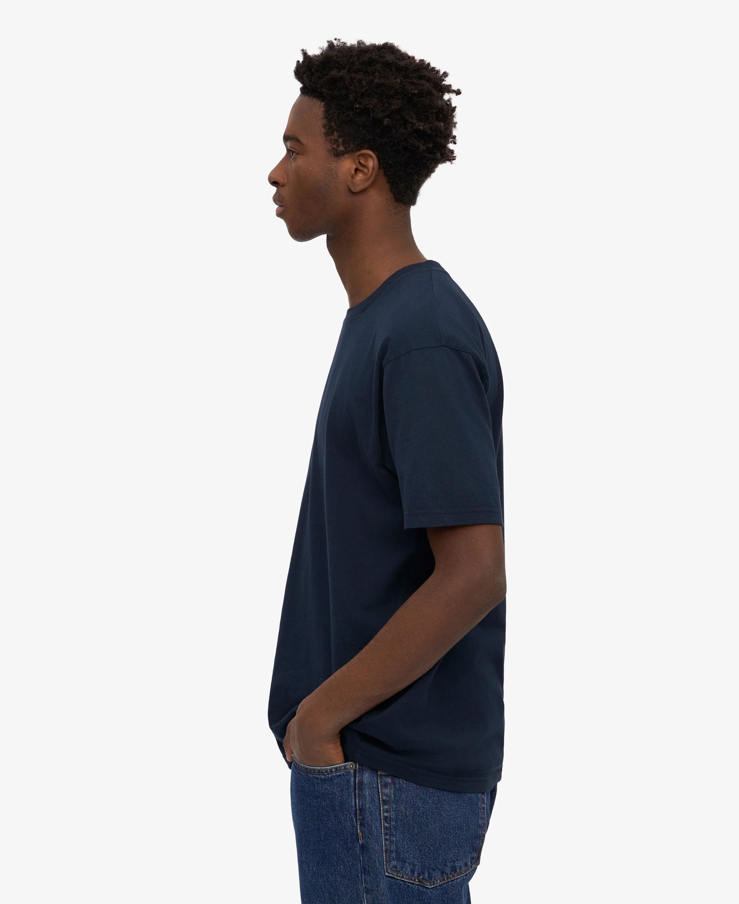 Classic Organic Tee - Navy Blue