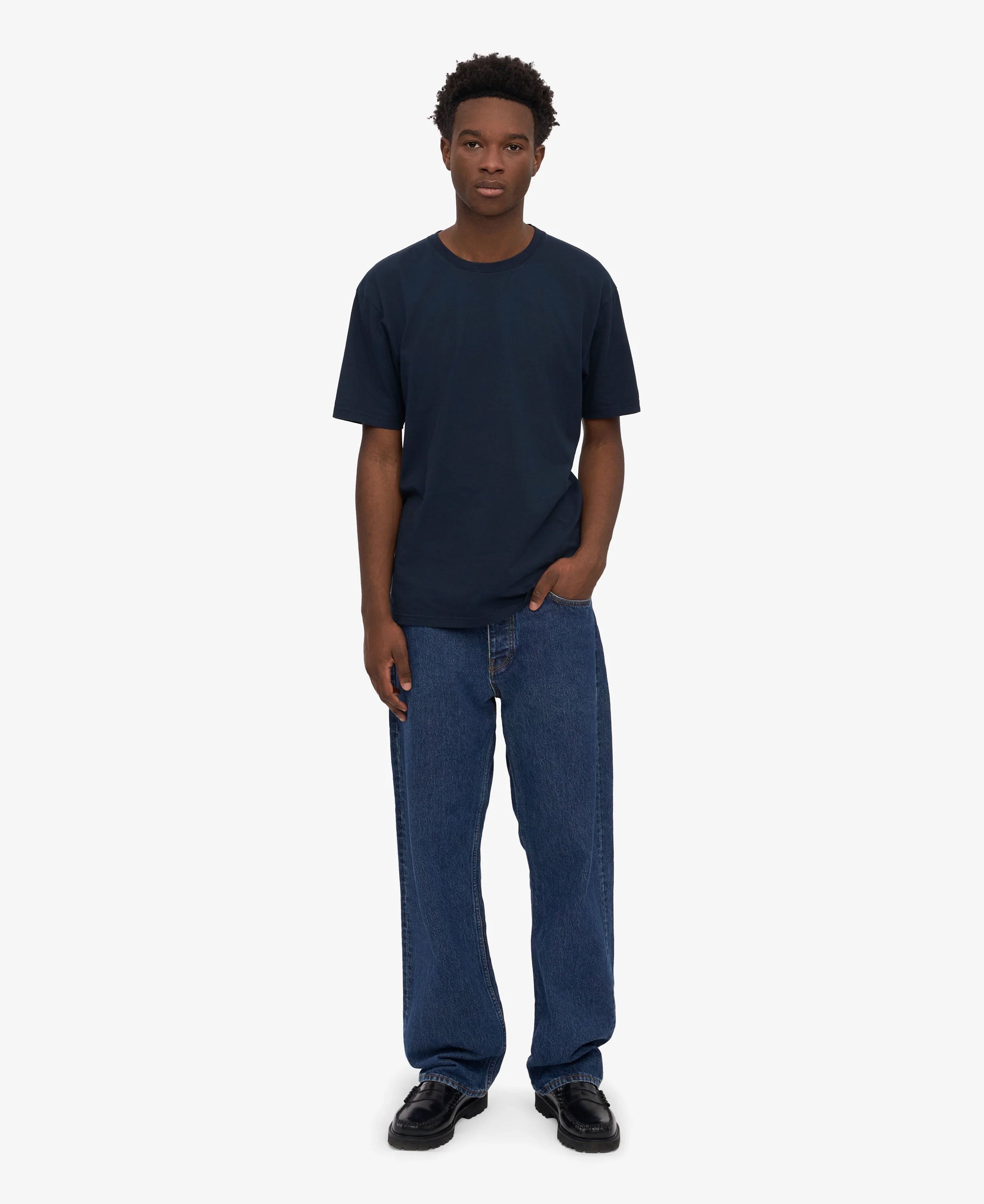 Classic Organic Tee - Navy Blue