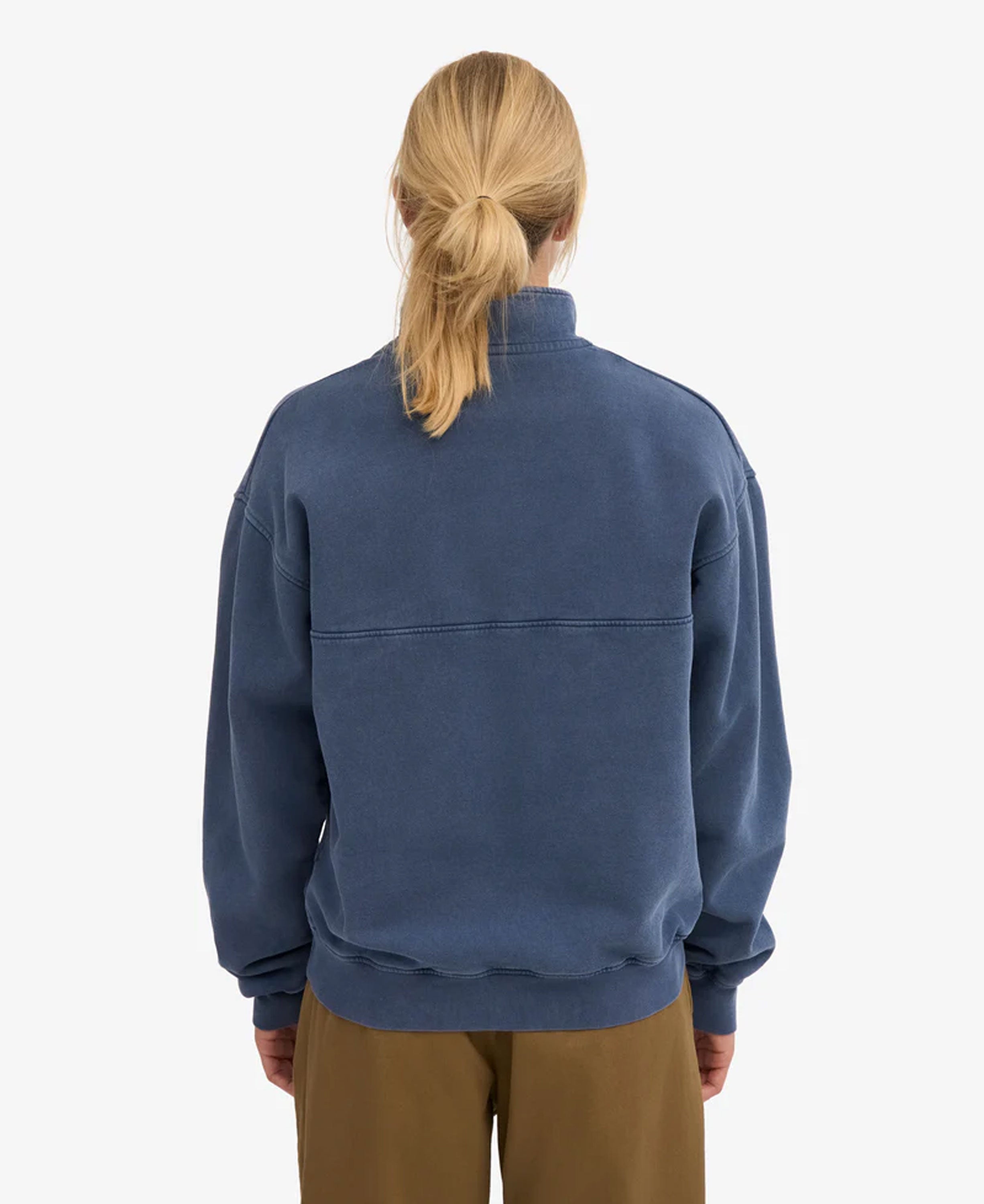 Organic Quarter Zip - Neptune Blue