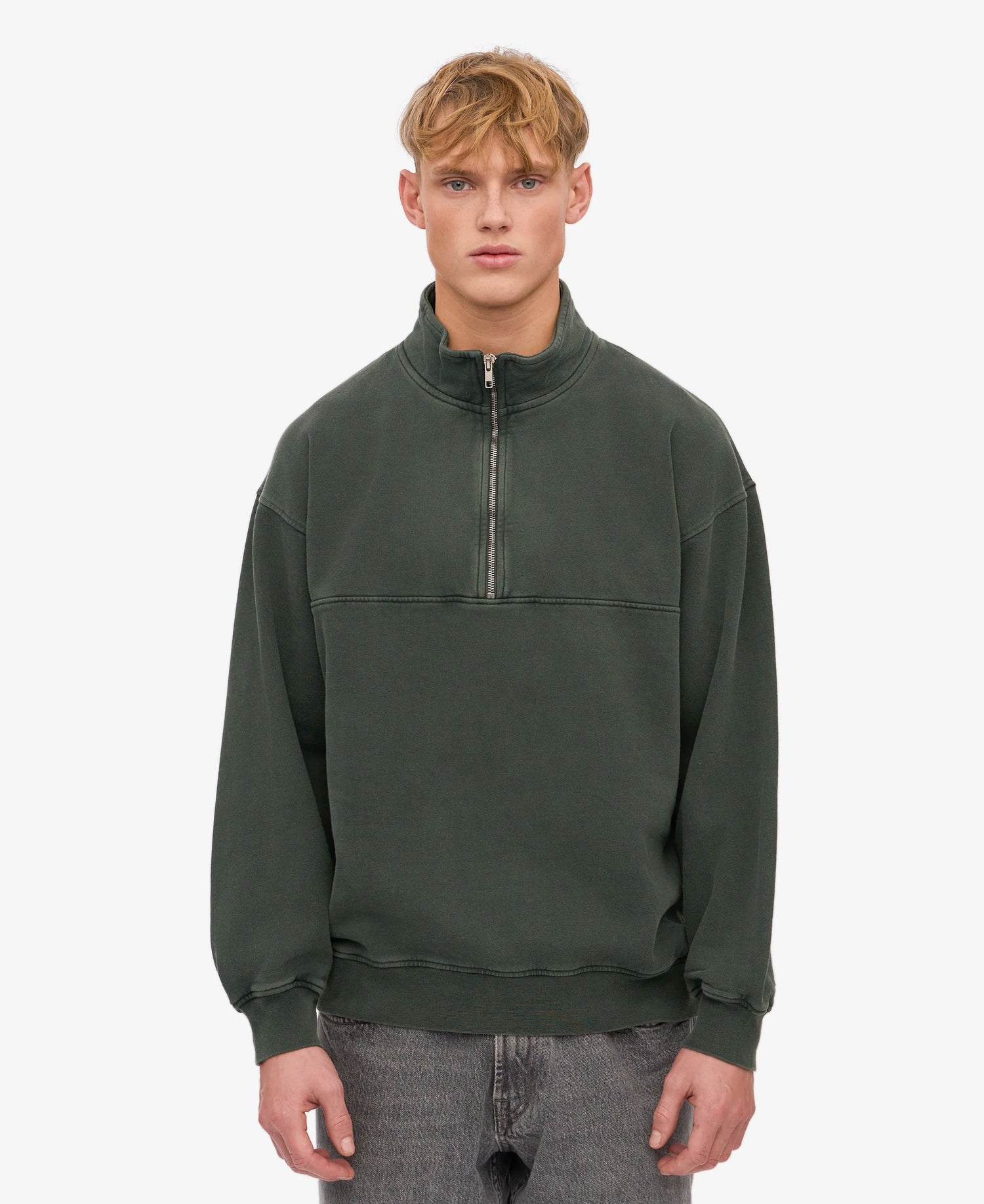 Organic Quarter Zip - Midnight Forest