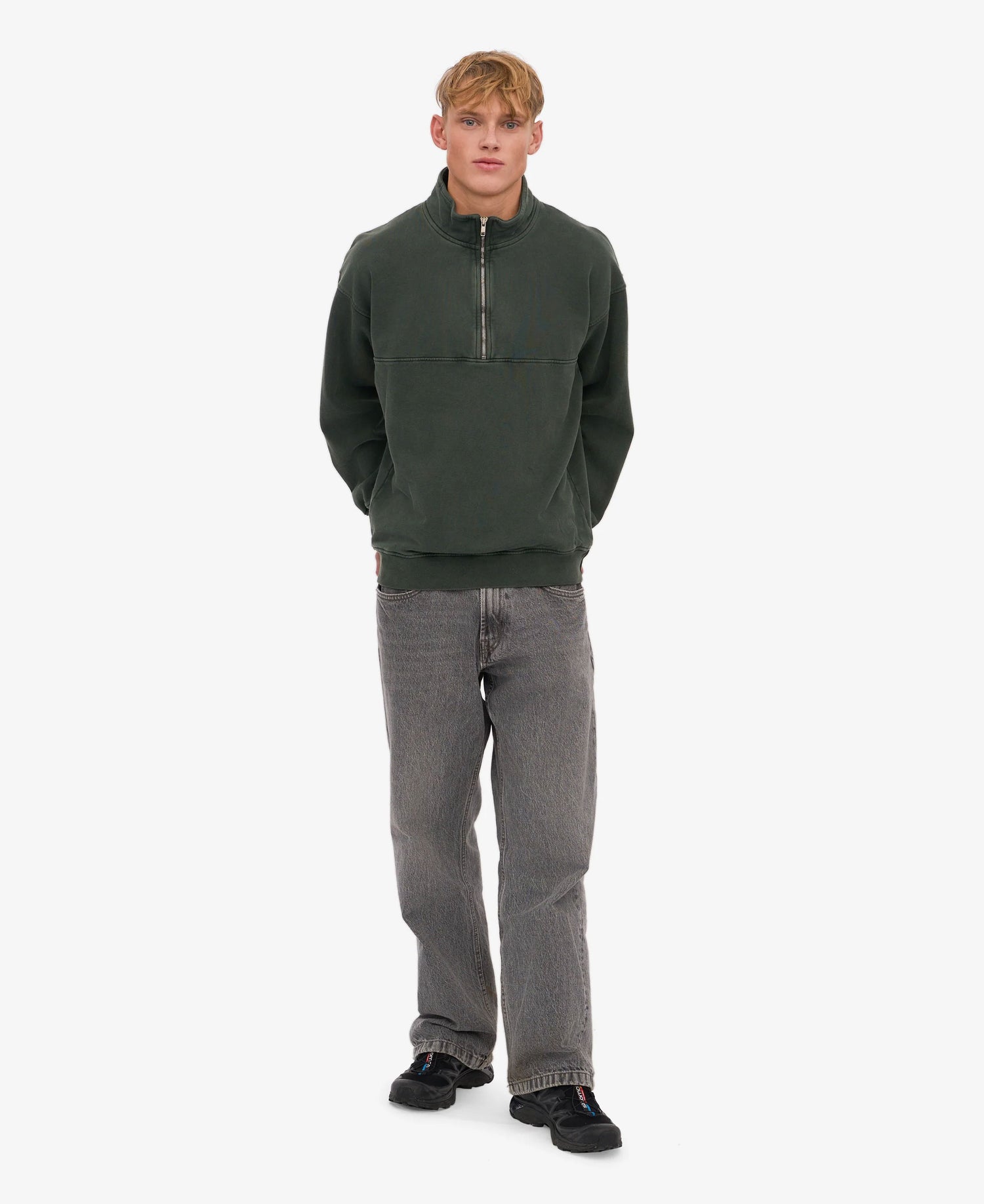 Organic Quarter Zip - Midnight Forest