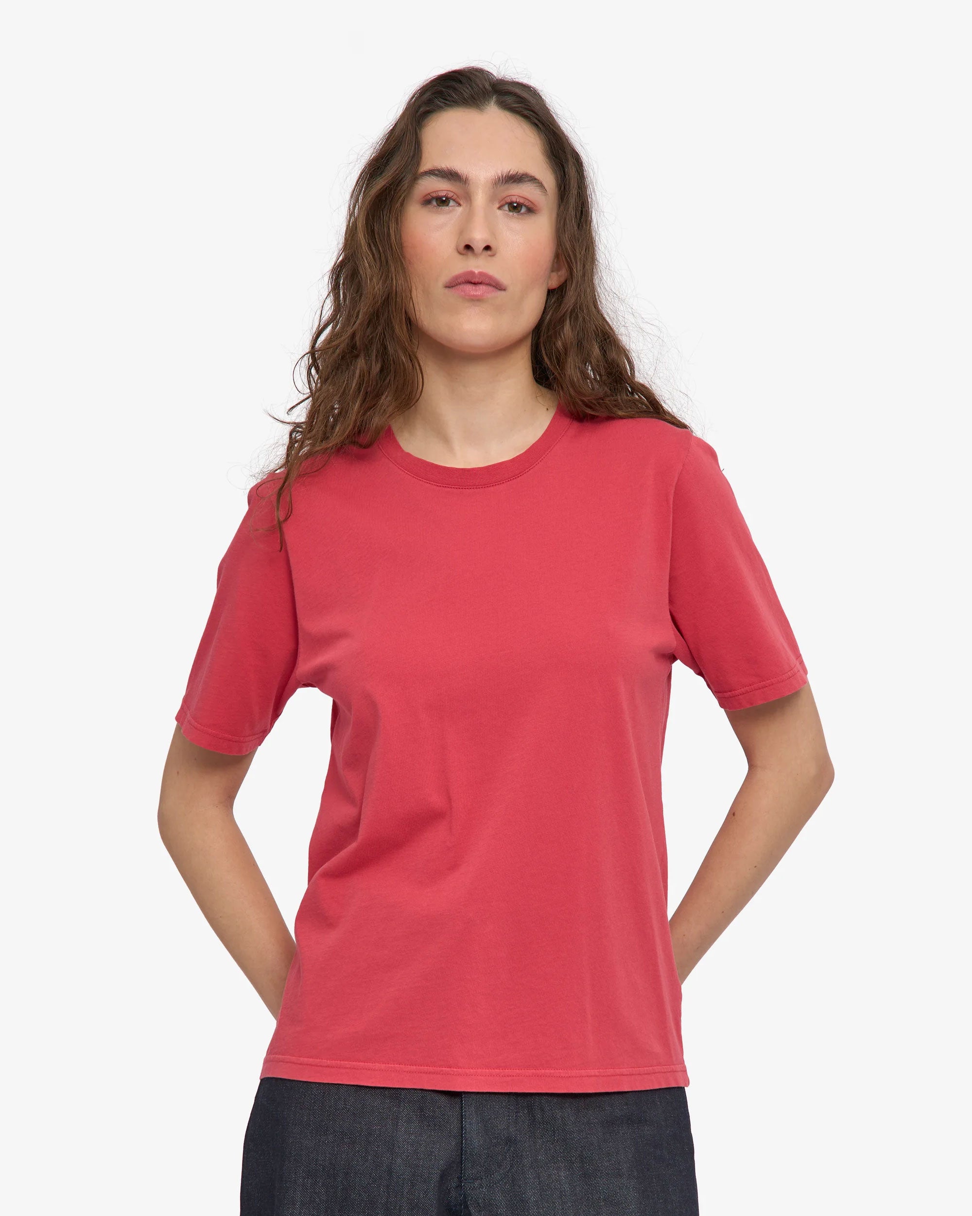 Women Light Organic Tee - Faded Red