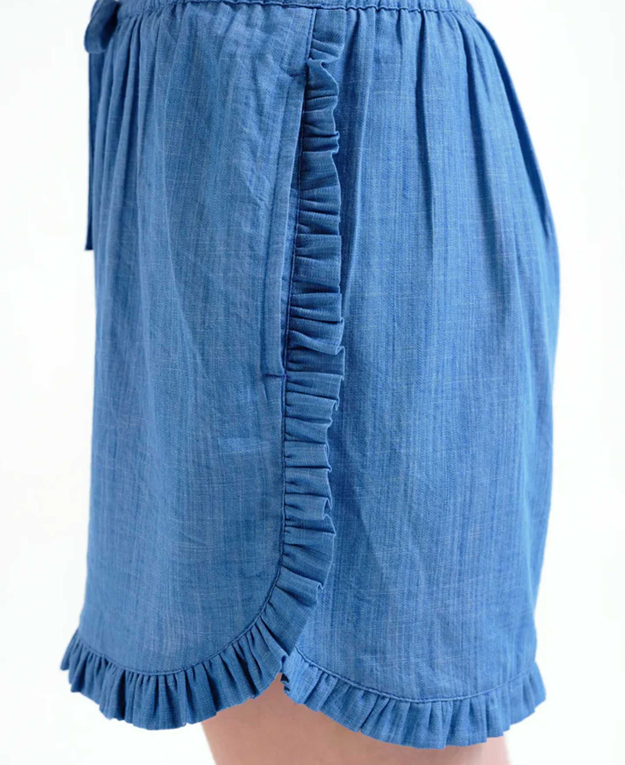 Cotton Shorts - Light Blue