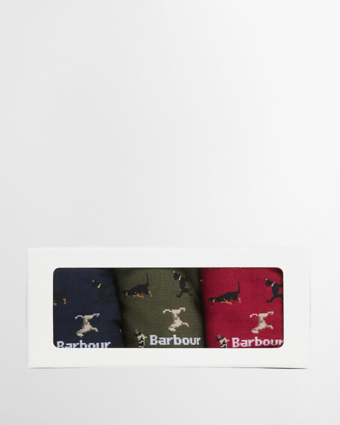 Dog Sock Gift Set - Navy/Red/Green