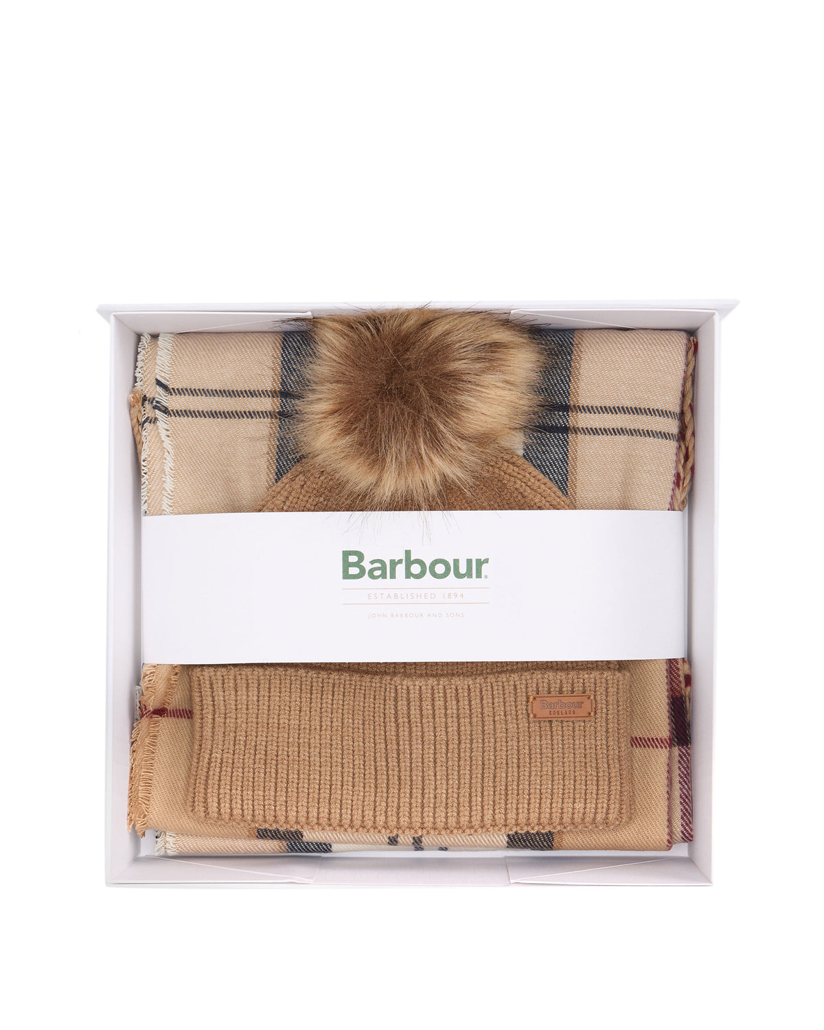 Dover Beanie & Hailes Scarf Gift Set - Hessian Tartan