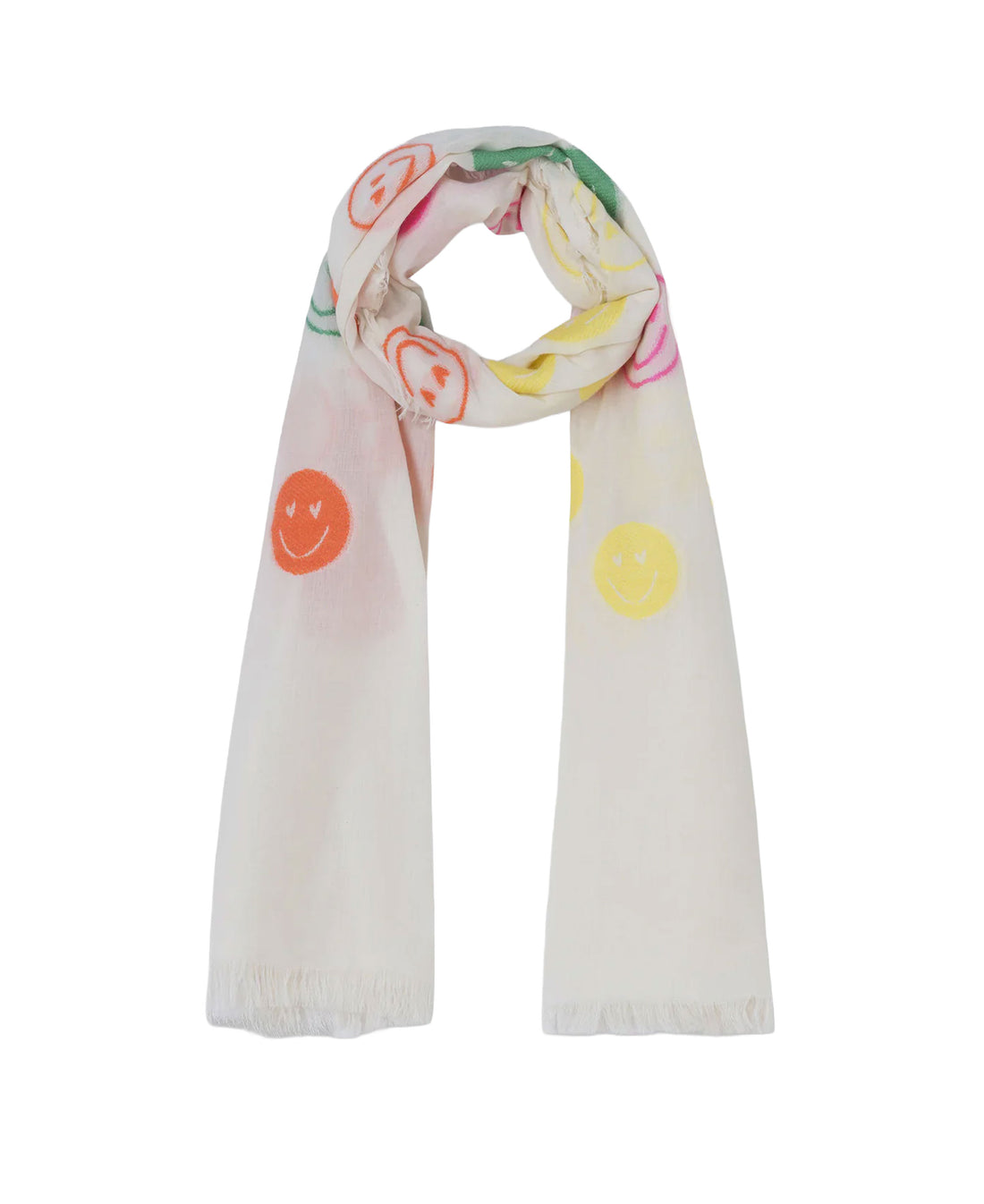 Smiley Scarf - White