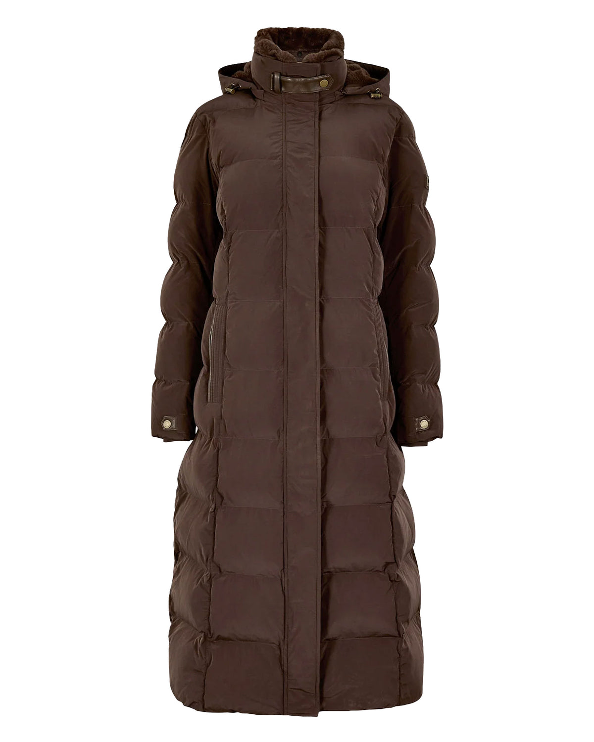 Aldborough Full Length Technical Down Jacket - Mahogany