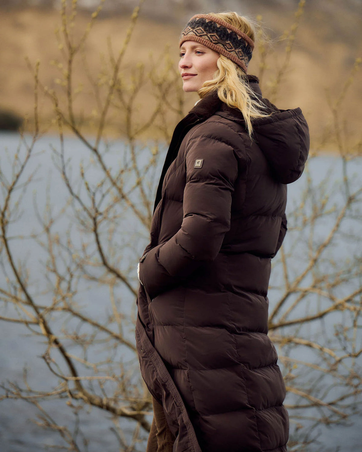 Aldborough Full Length Technical Down Jacket - Mahogany