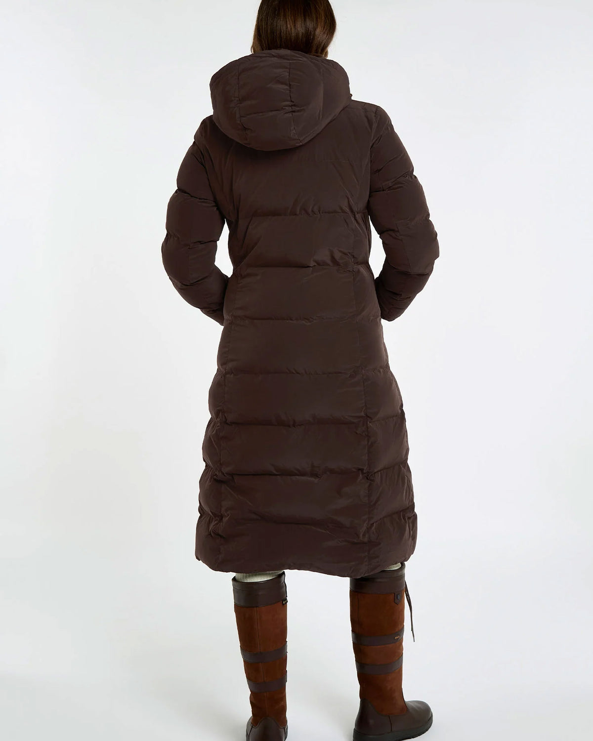 Aldborough Full Length Technical Down Jacket - Mahogany