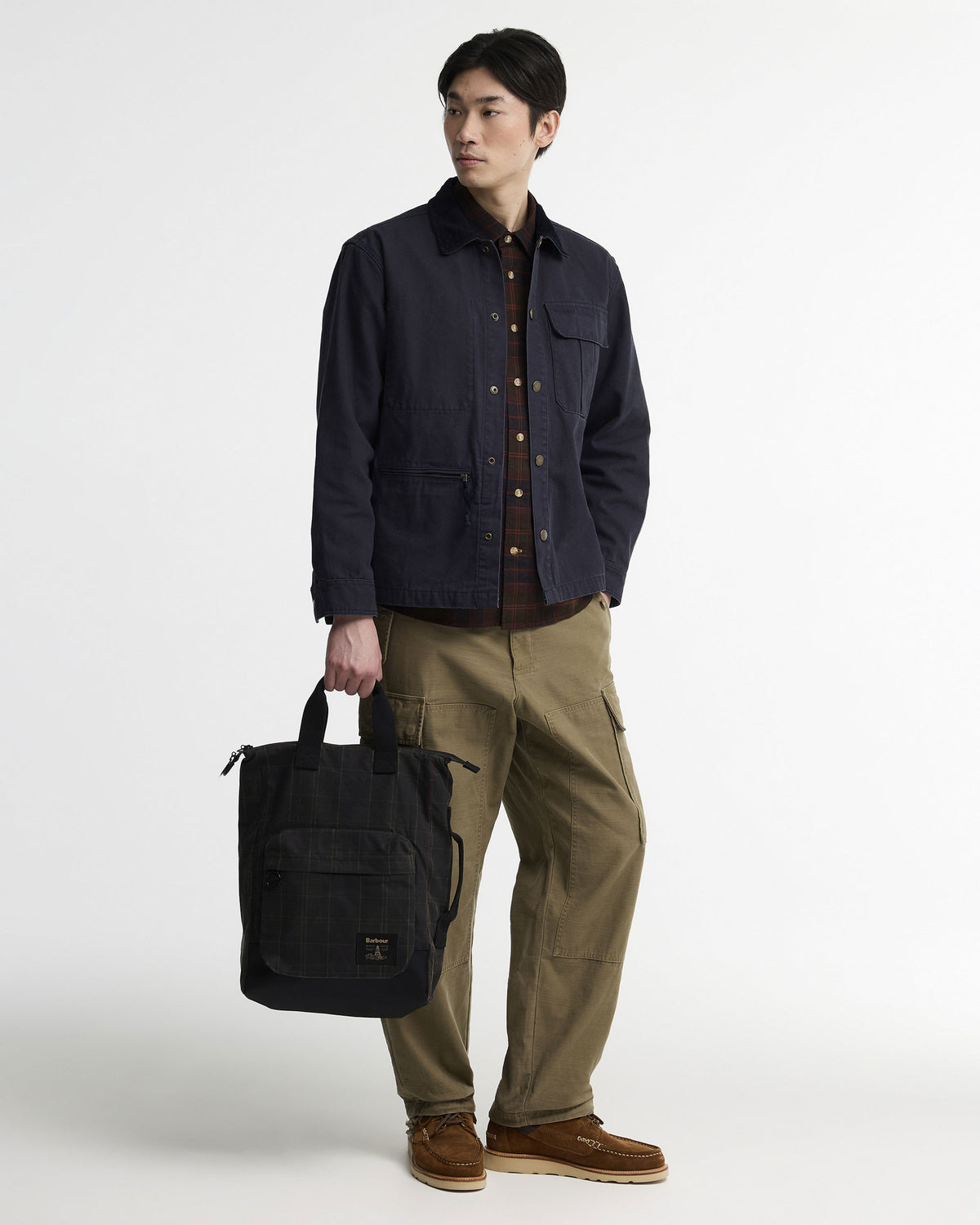 Field Tartan Wax Backpack - Dark Classic Tartan