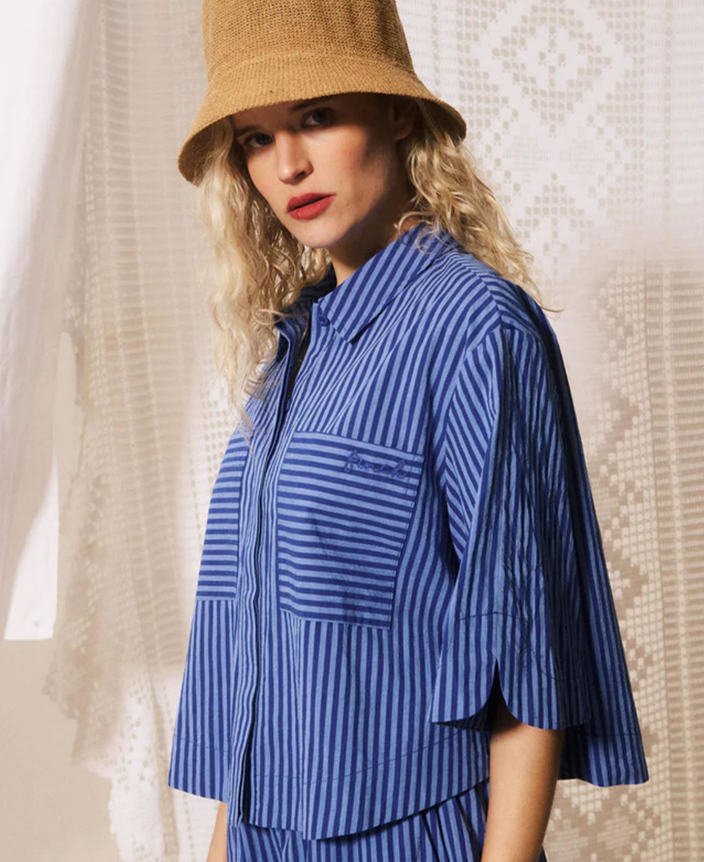 Anna Chemise - Bleu Electrique