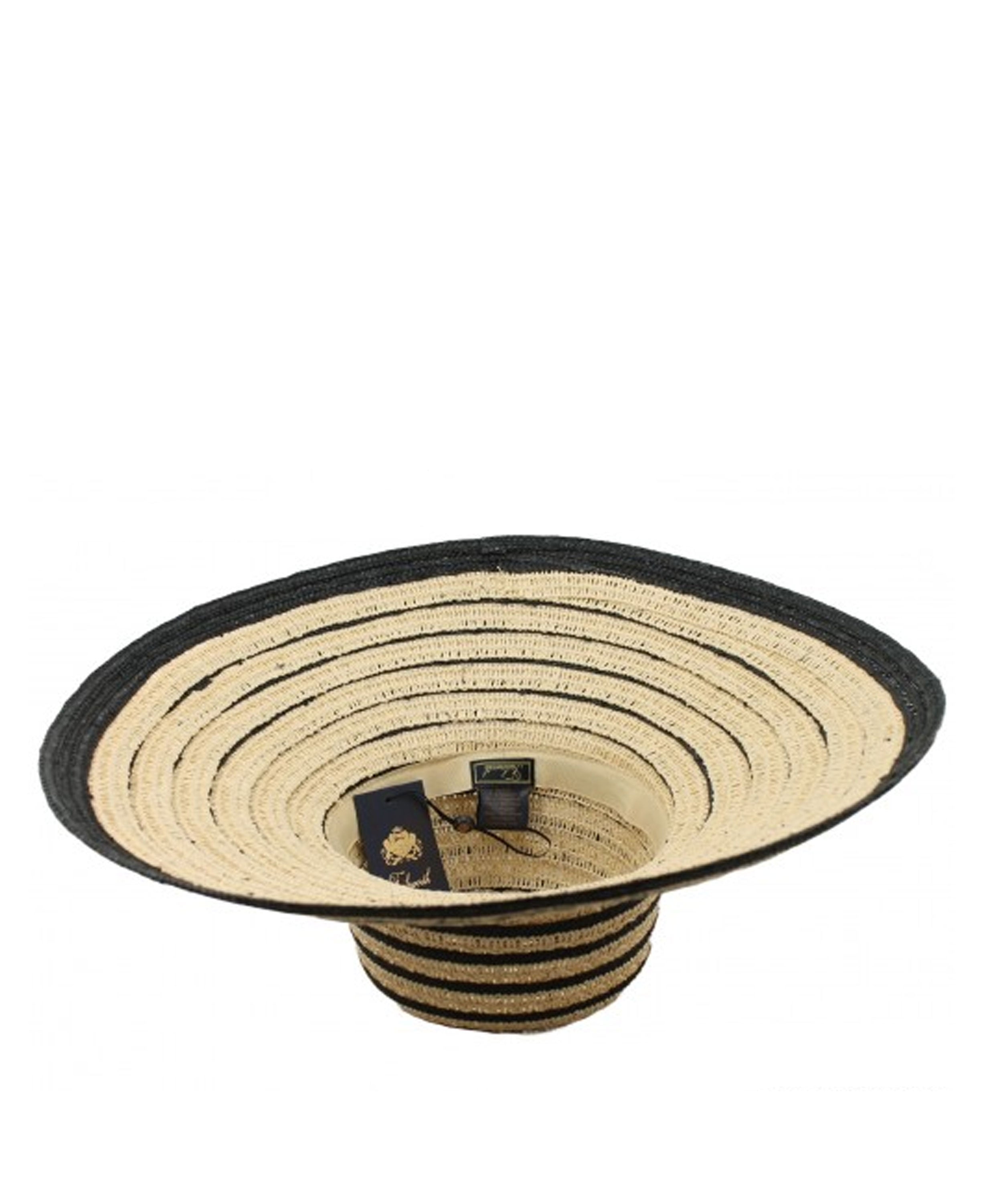 Rousham Wide Brim Sun Hat - Straw/Black