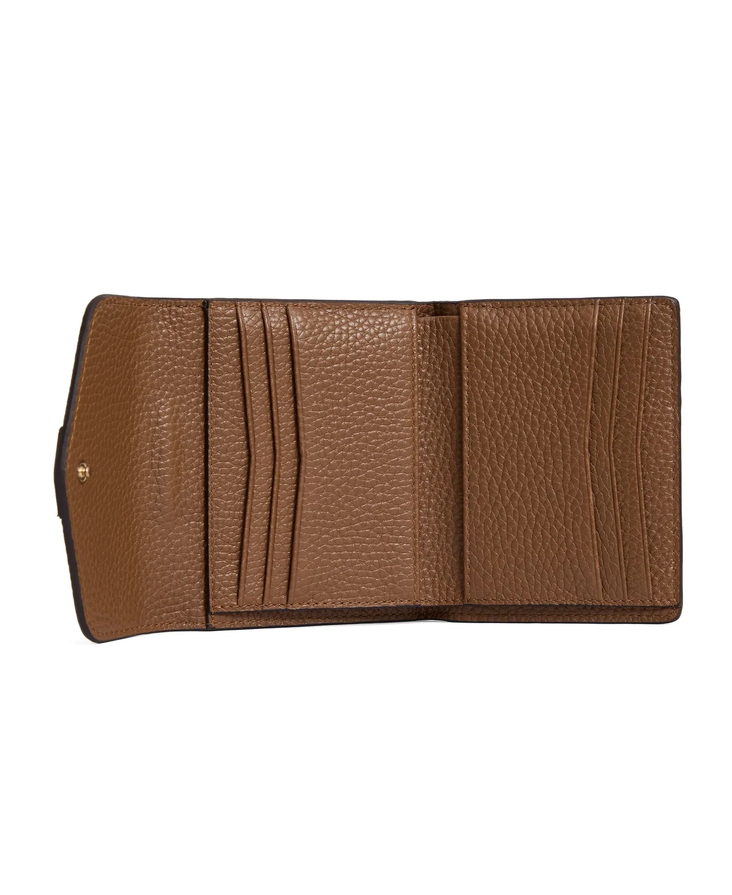 Langford Button Purse Leather - Tan