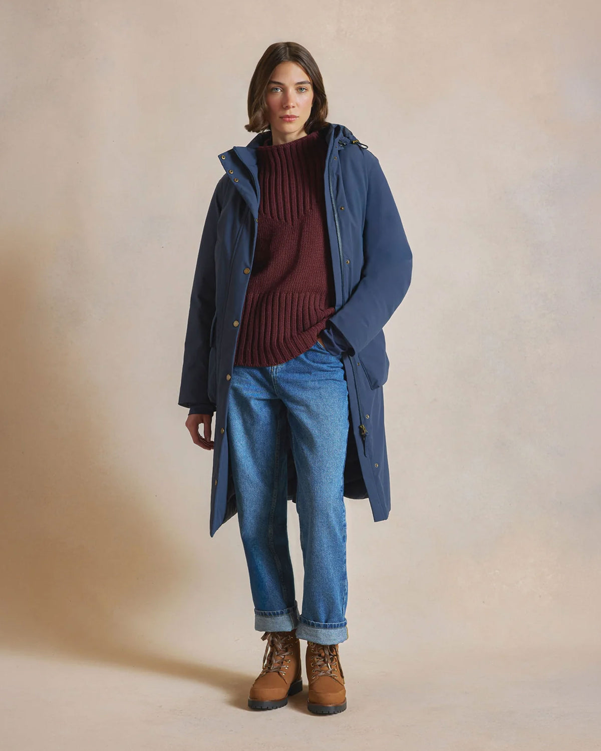 Shearling Lined Galway Ankle Boot - Cognac Nubuck