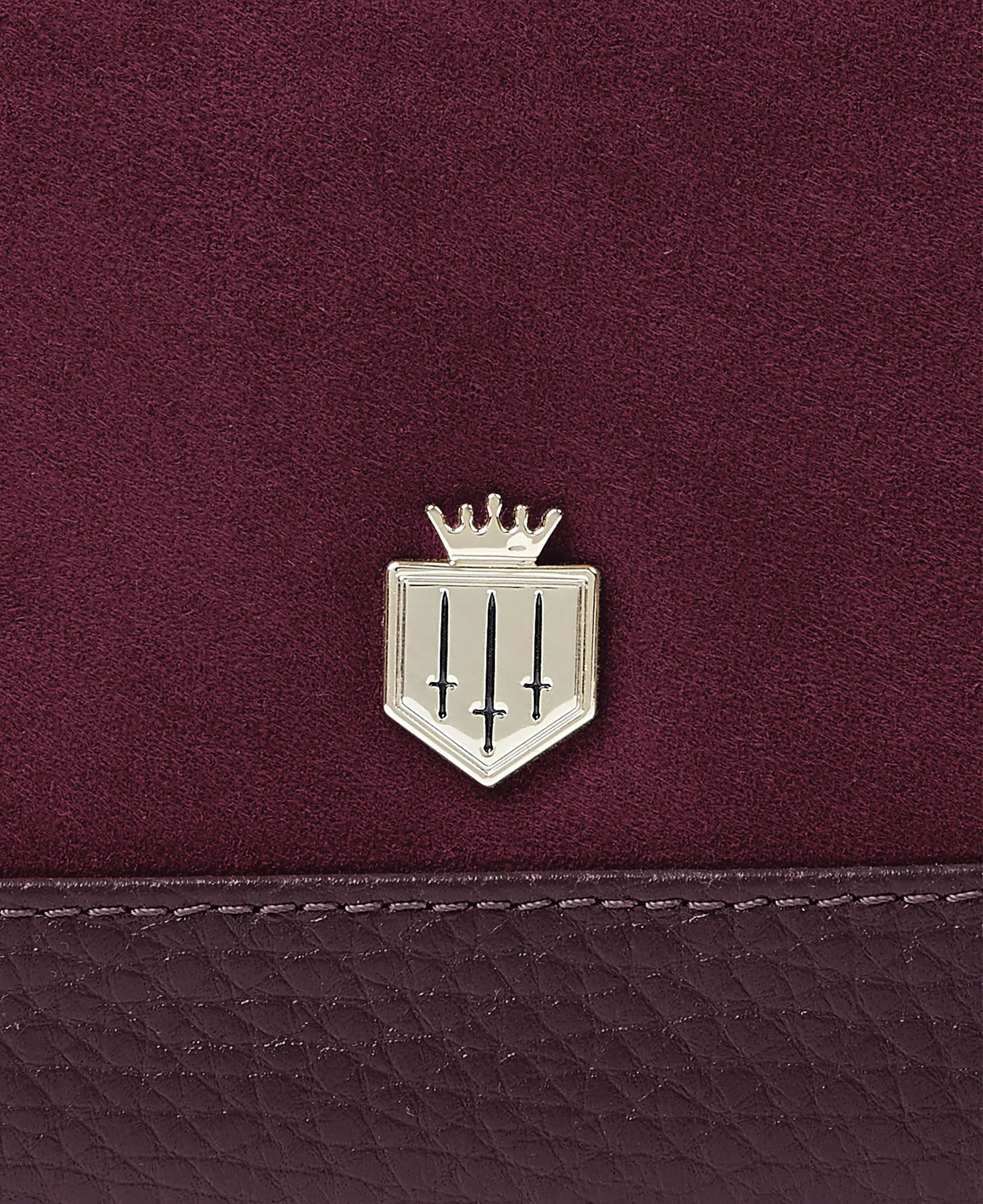 Mini Salisbury Purse - Elderberry Suede