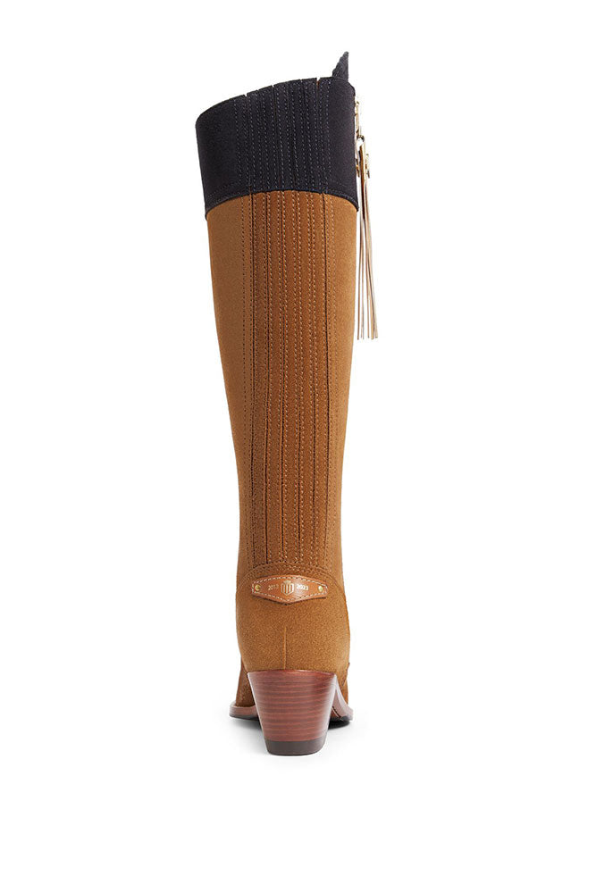 10 Year Anniversary Regina Heeled Boot - Tan/Navy