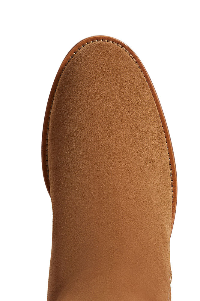 10 Year Anniversary Regina Heeled Boot - Tan/Navy